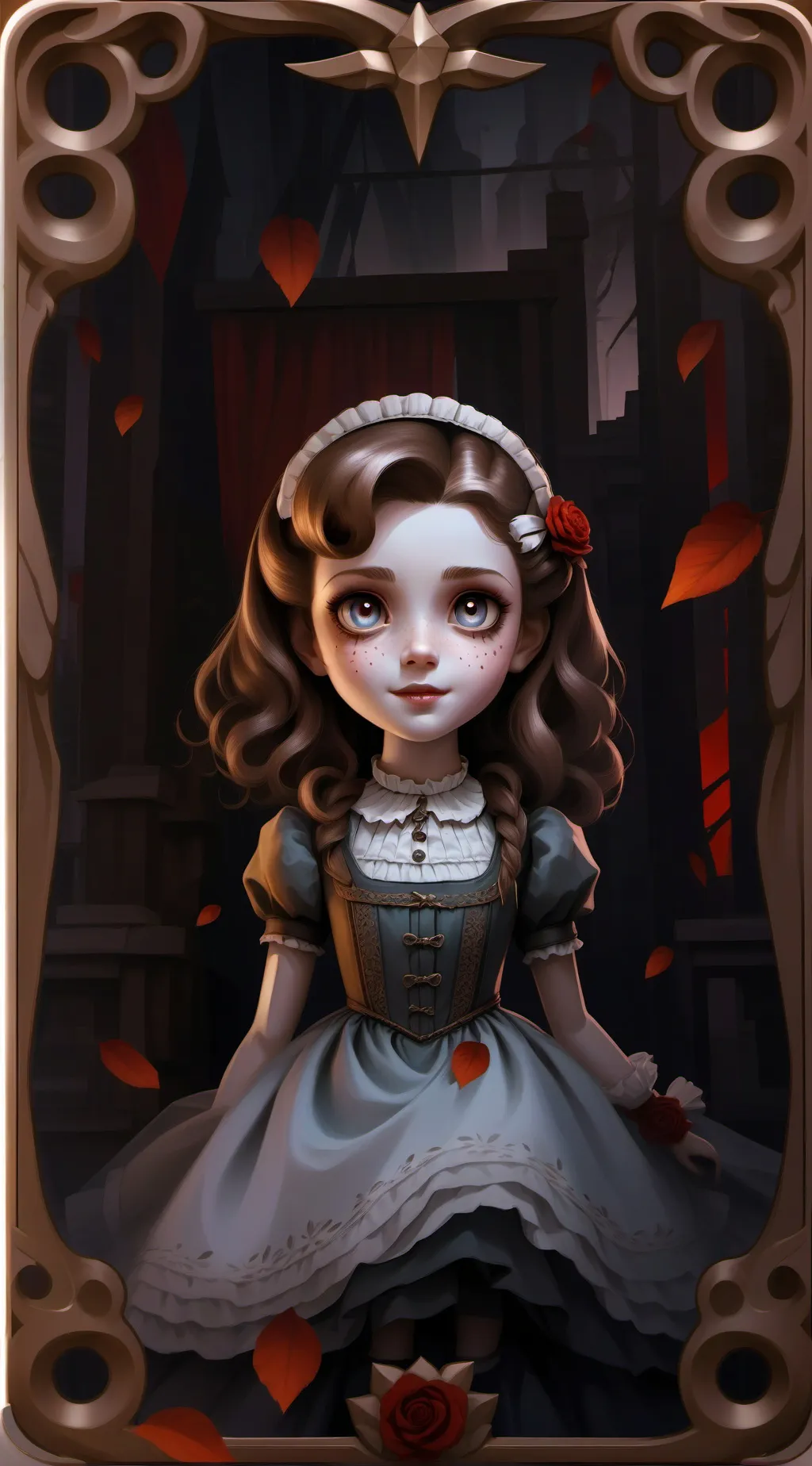 ai character: annie "doll/human" background