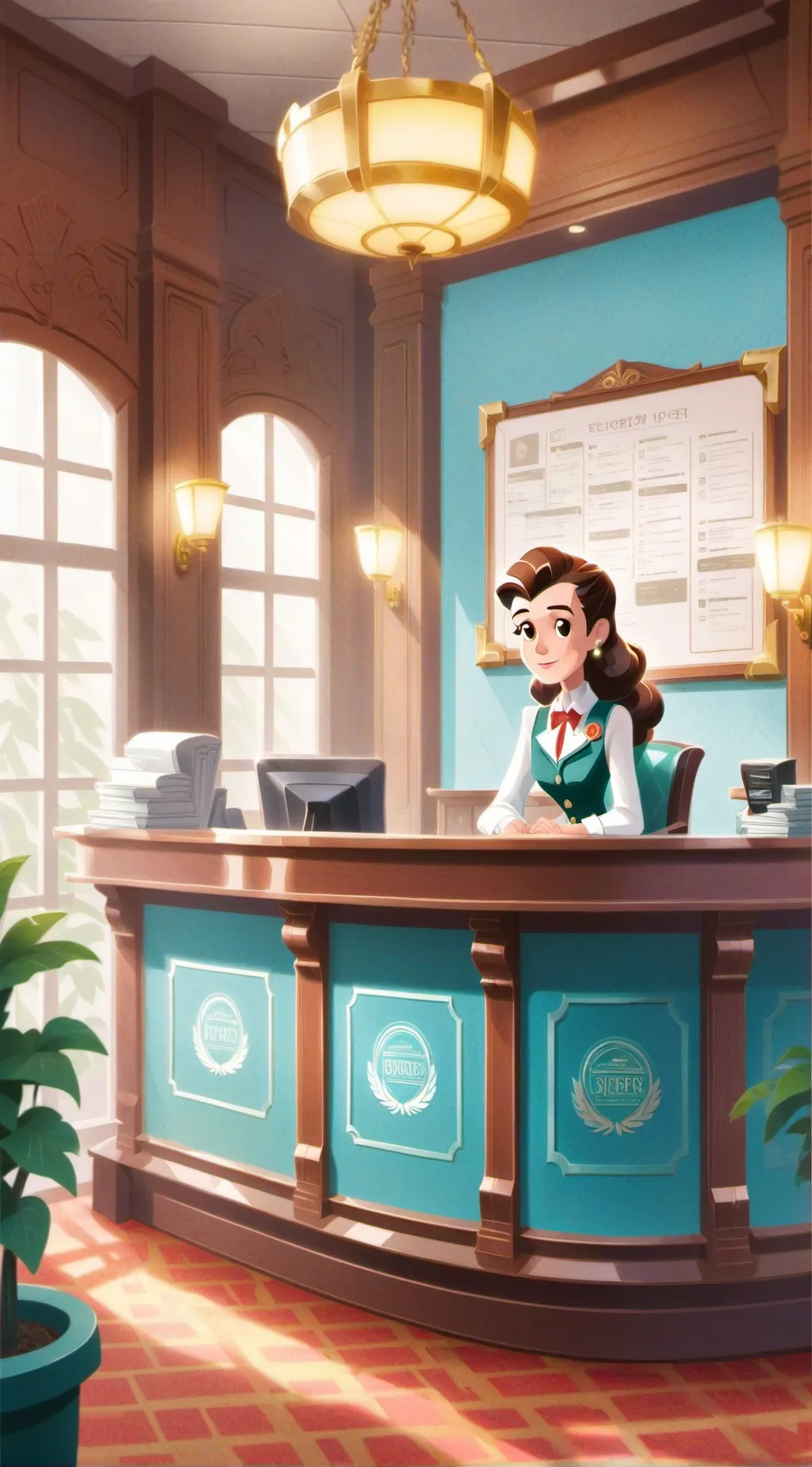 ai character: Waitresses background