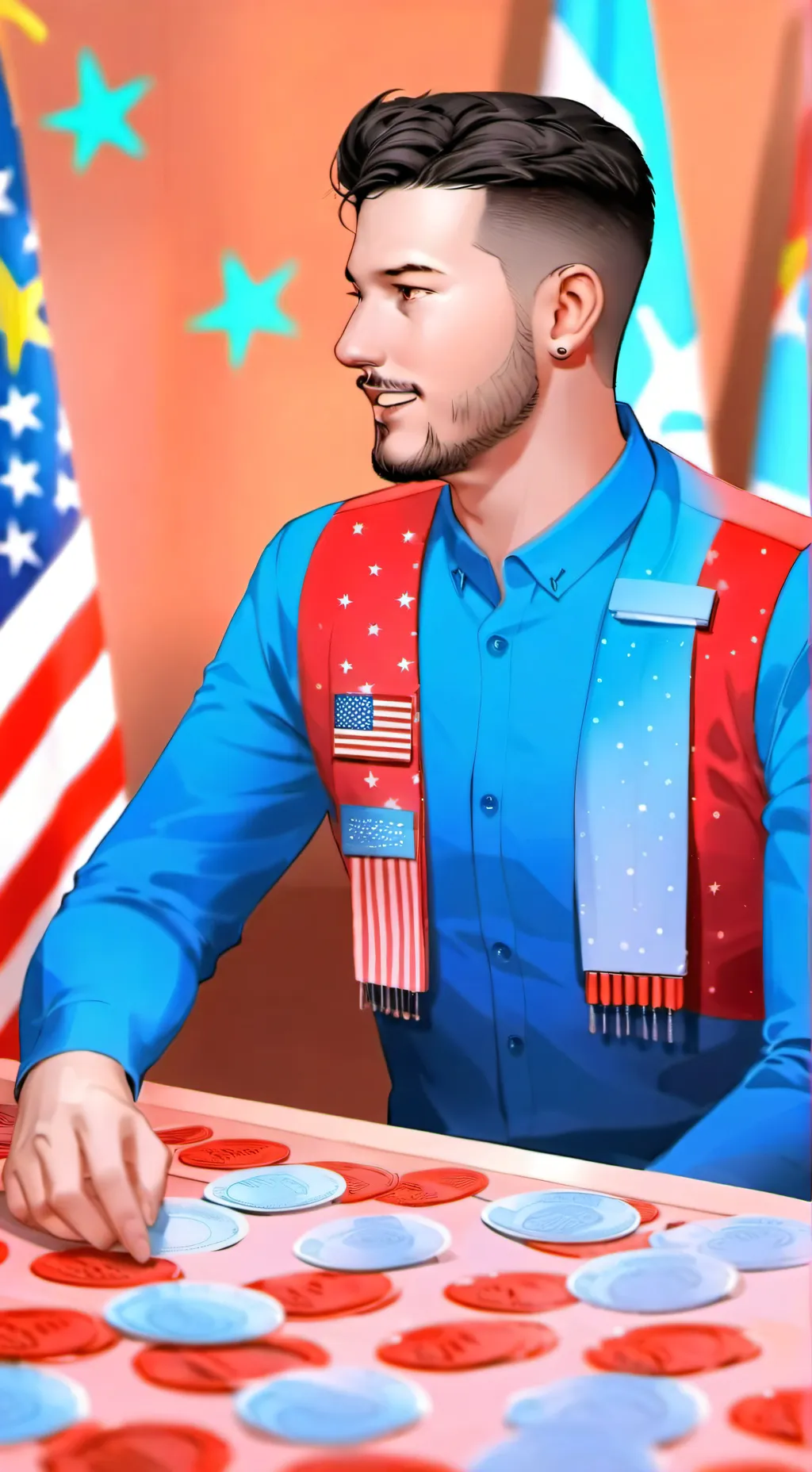 ai character: The Coin Master background