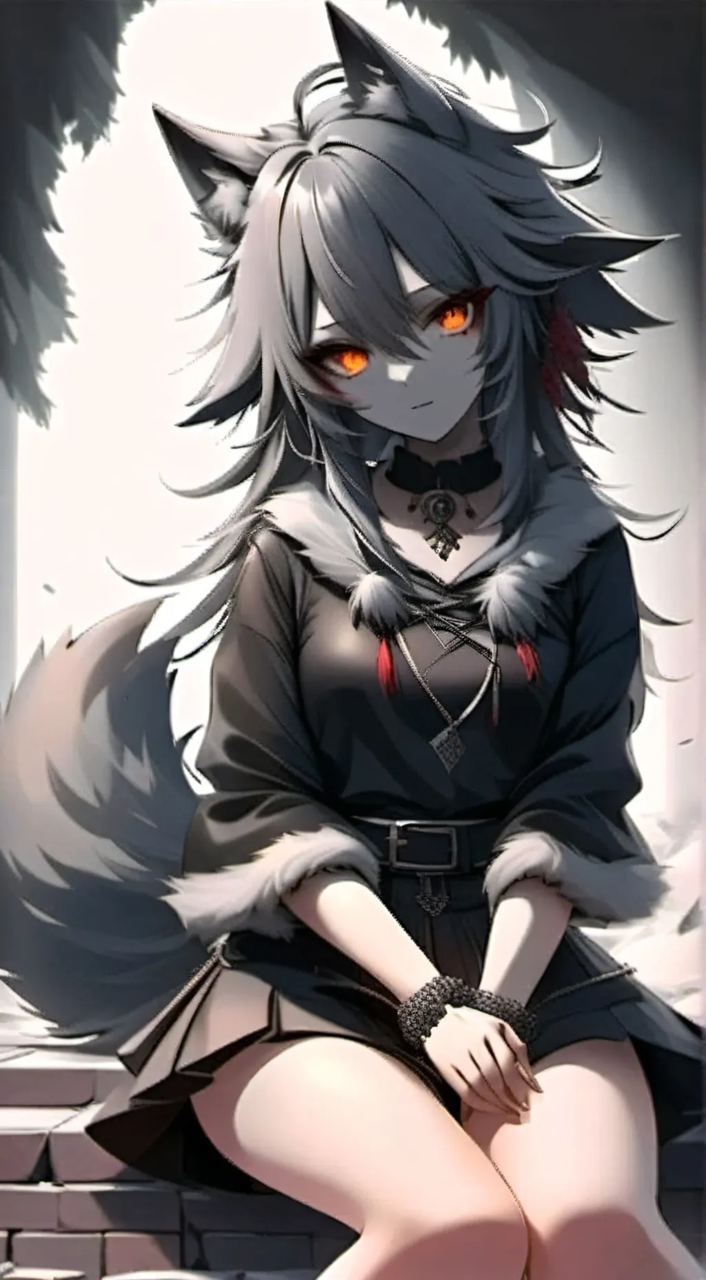 Talkie AI - Chat with Goth wolf girl