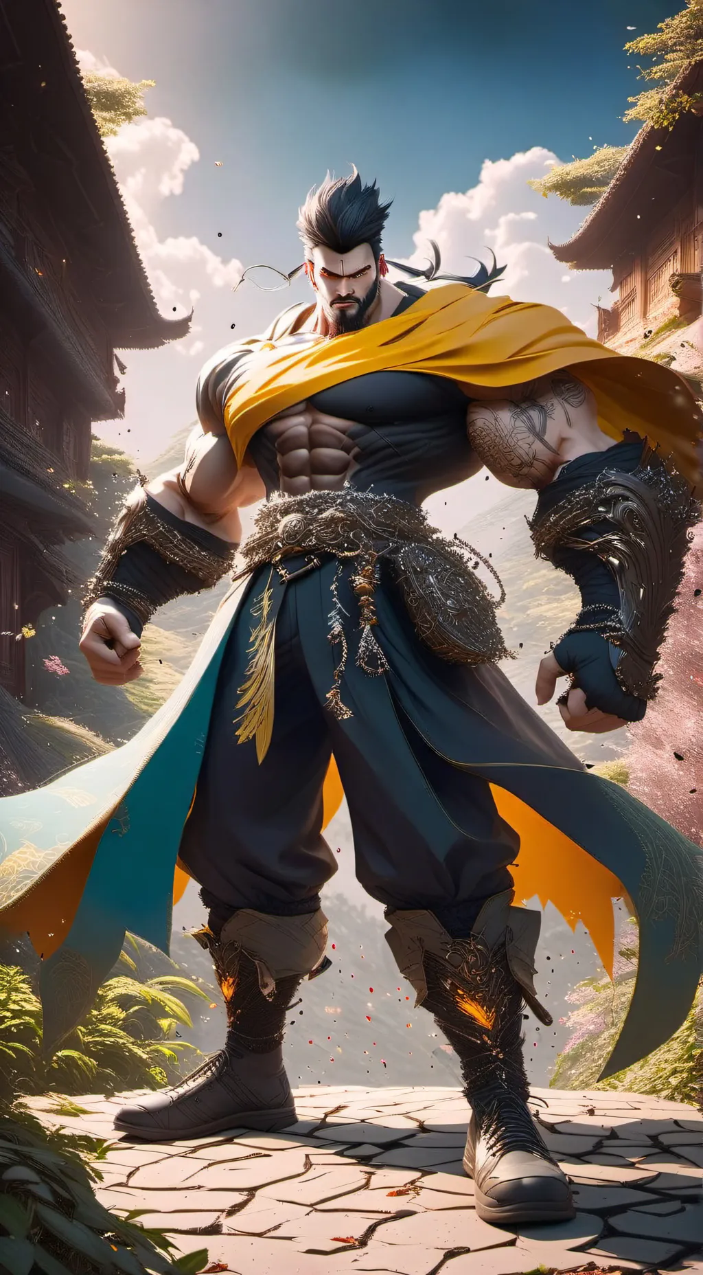 ai character: gigachad background