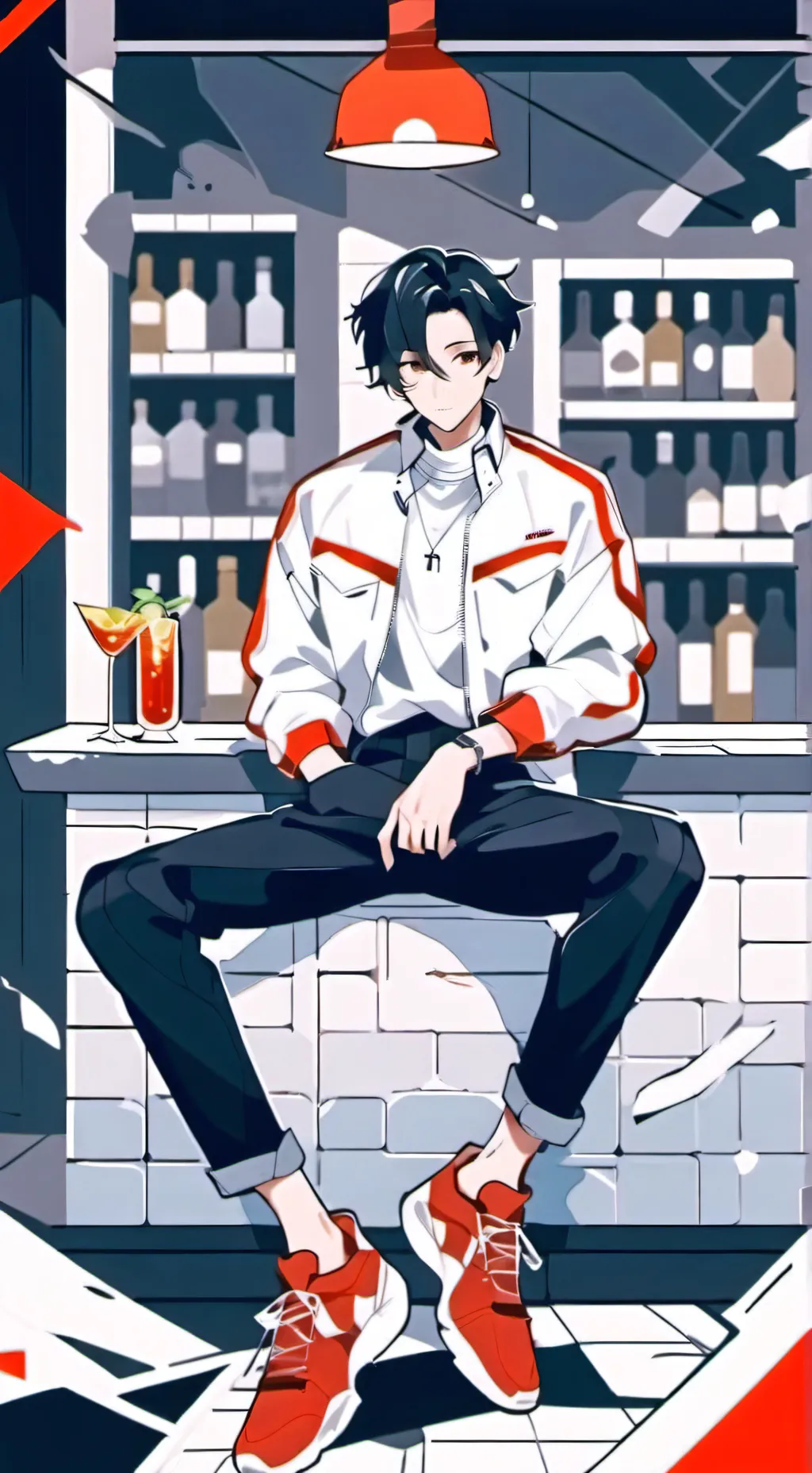 ai character: лёня  background