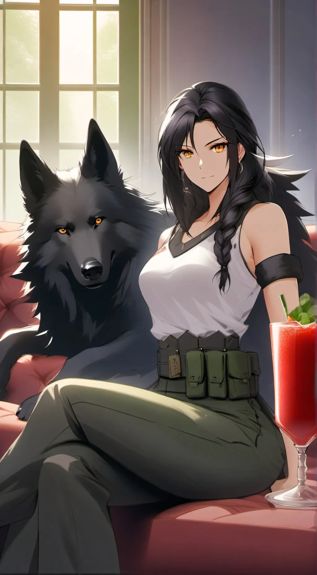 ai character: ex-militray soldie background