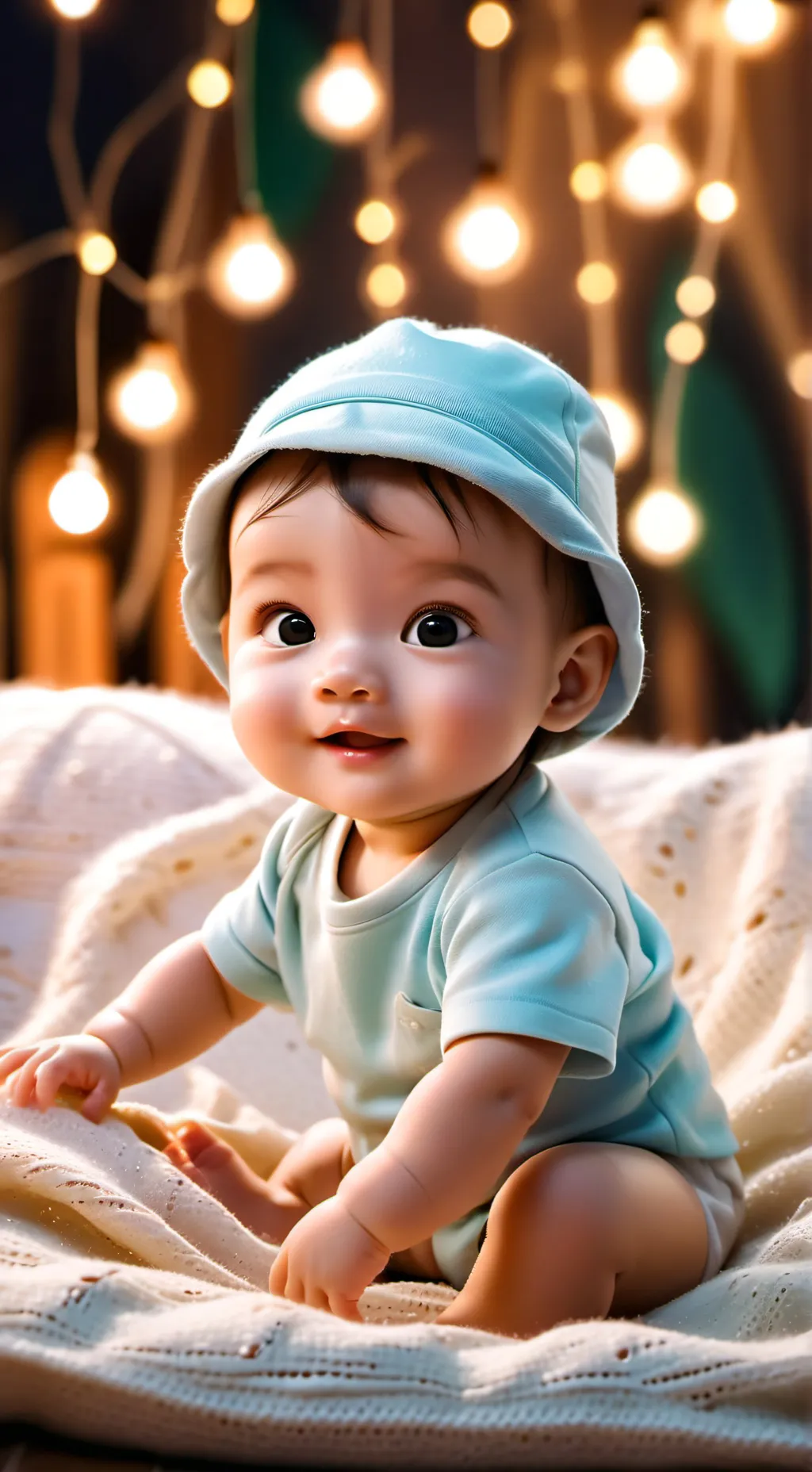 ai character: Diaper baby  background