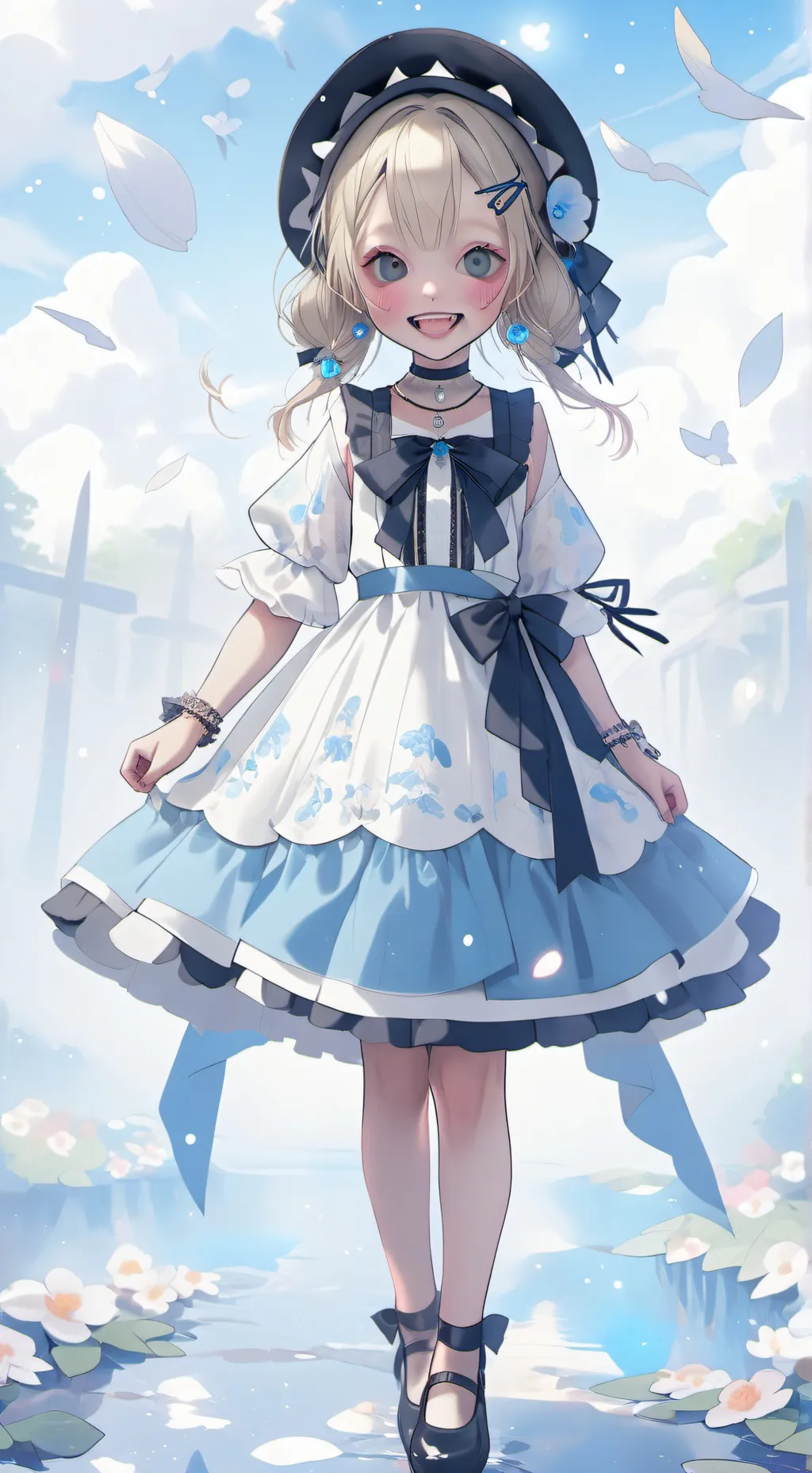 ai character: violet  background