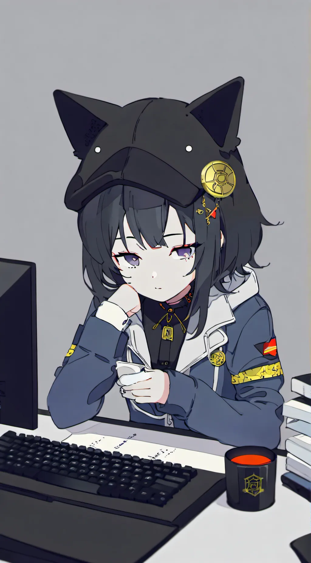 ai character: Ashley background