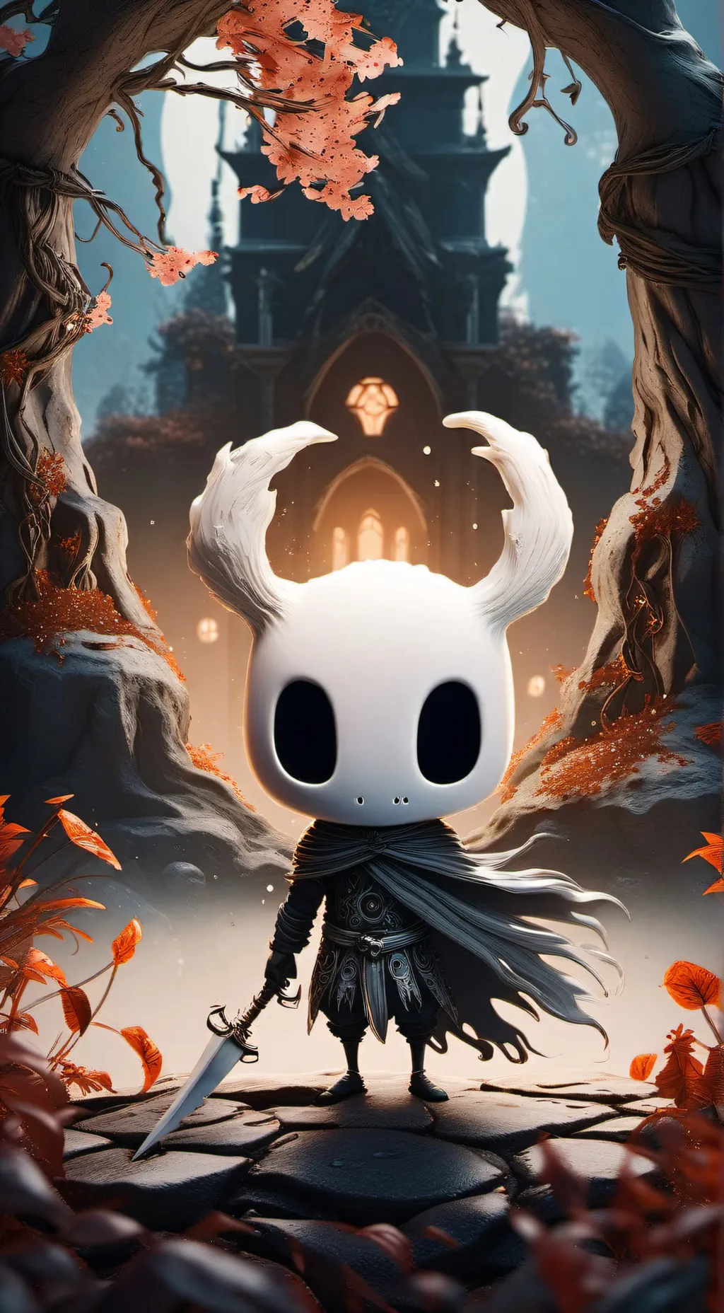 ai character: Hollow knight  background
