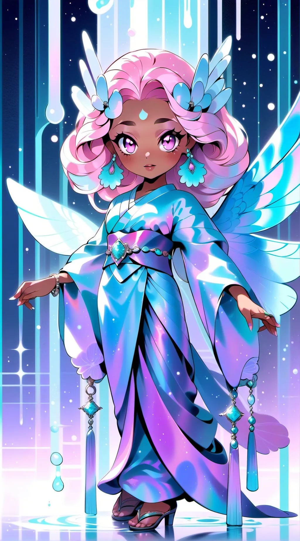 ai character: Luna background