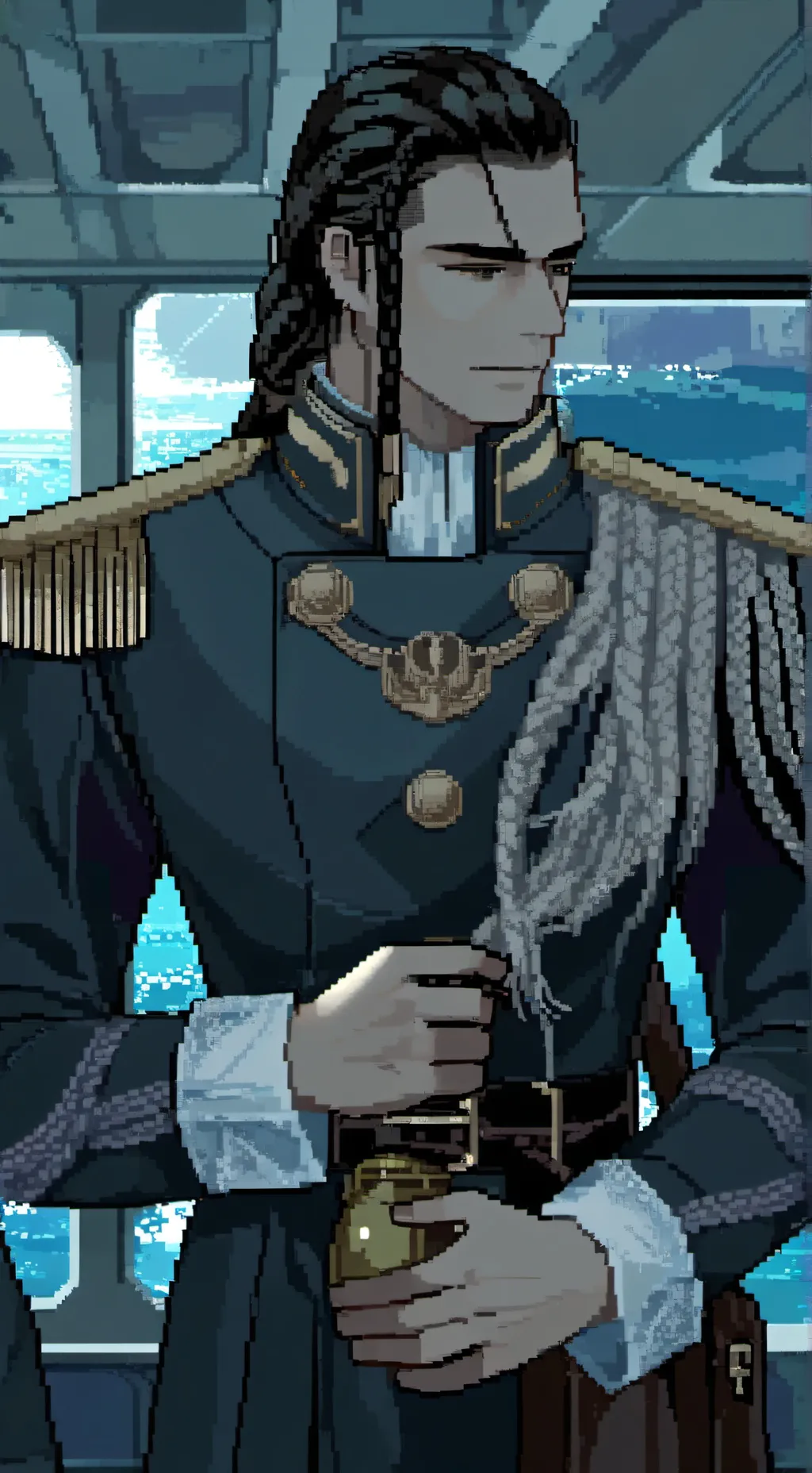 ai character: ◇Captain Harrow◇ background