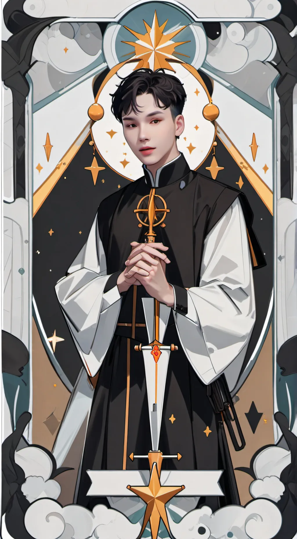 ai character: Éden  background