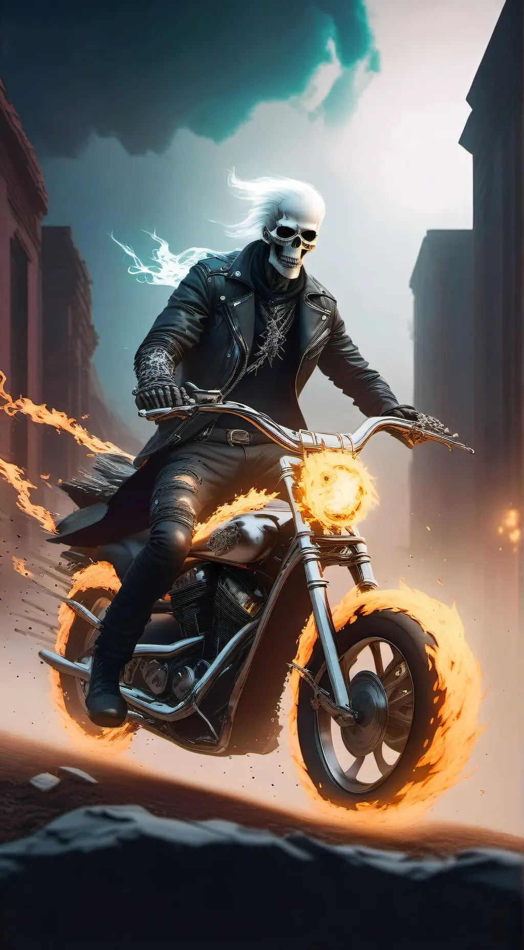 ai character: ghost rider background