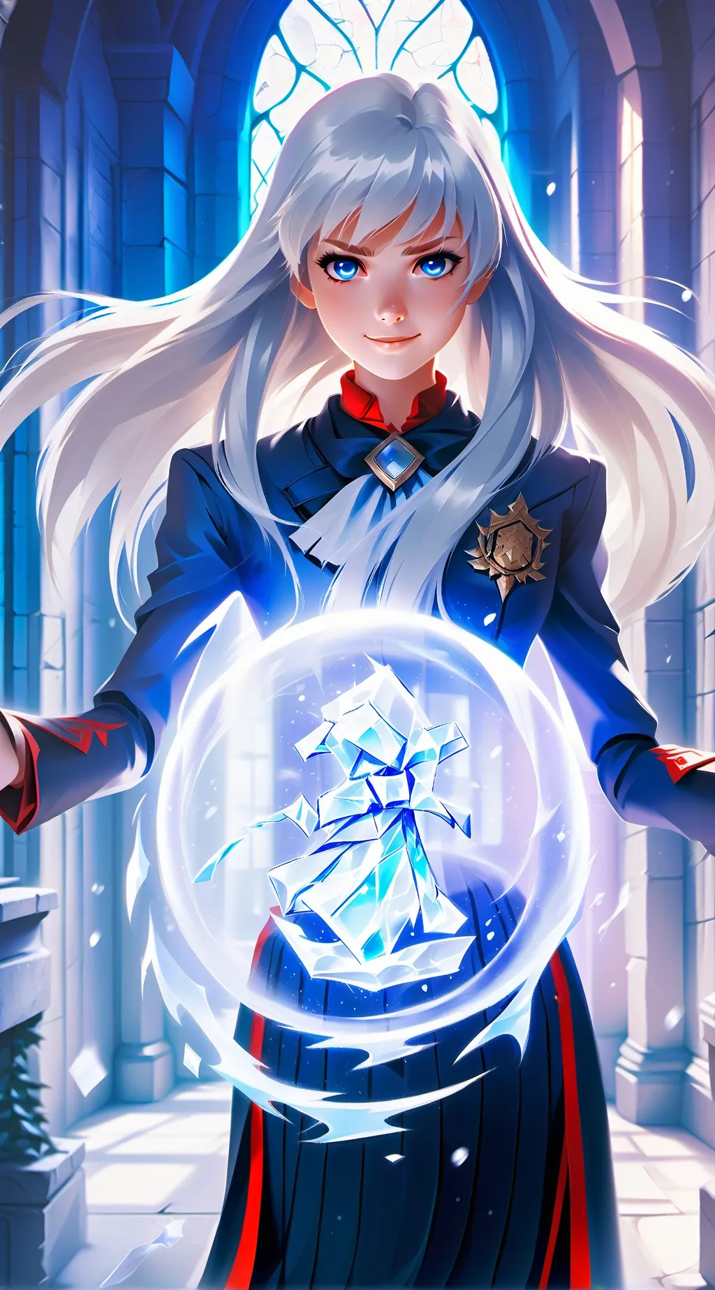 ai character: lina ice 🍨@€√π÷ background