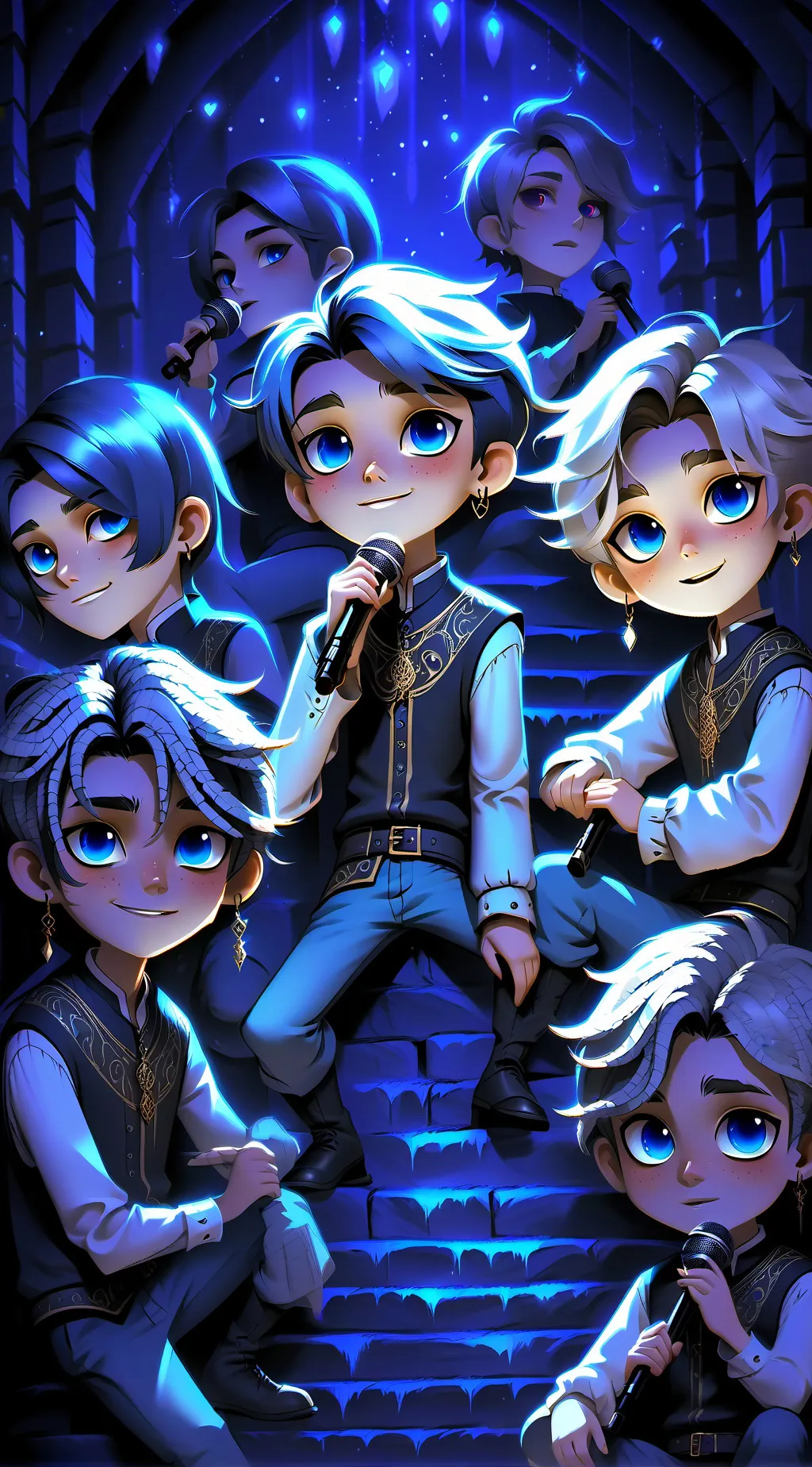 ai character: saja Boys  background