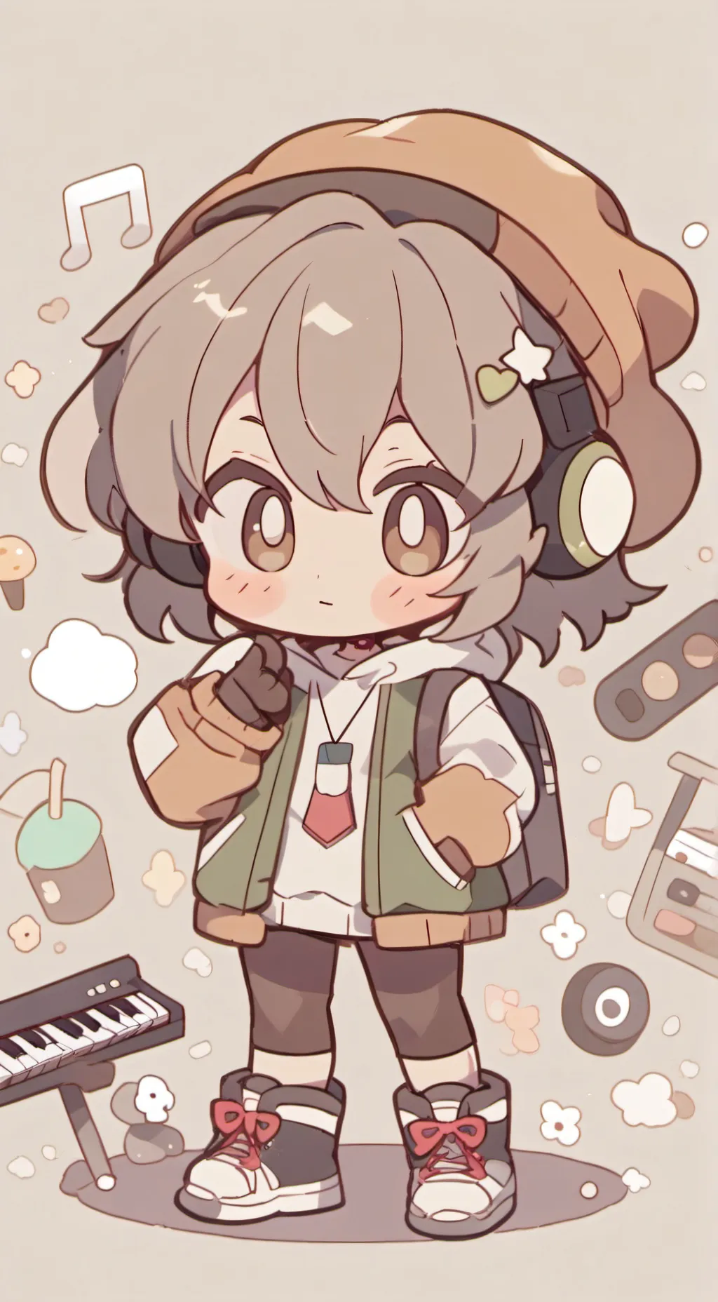 ai character: alex g (harvey)<3 background