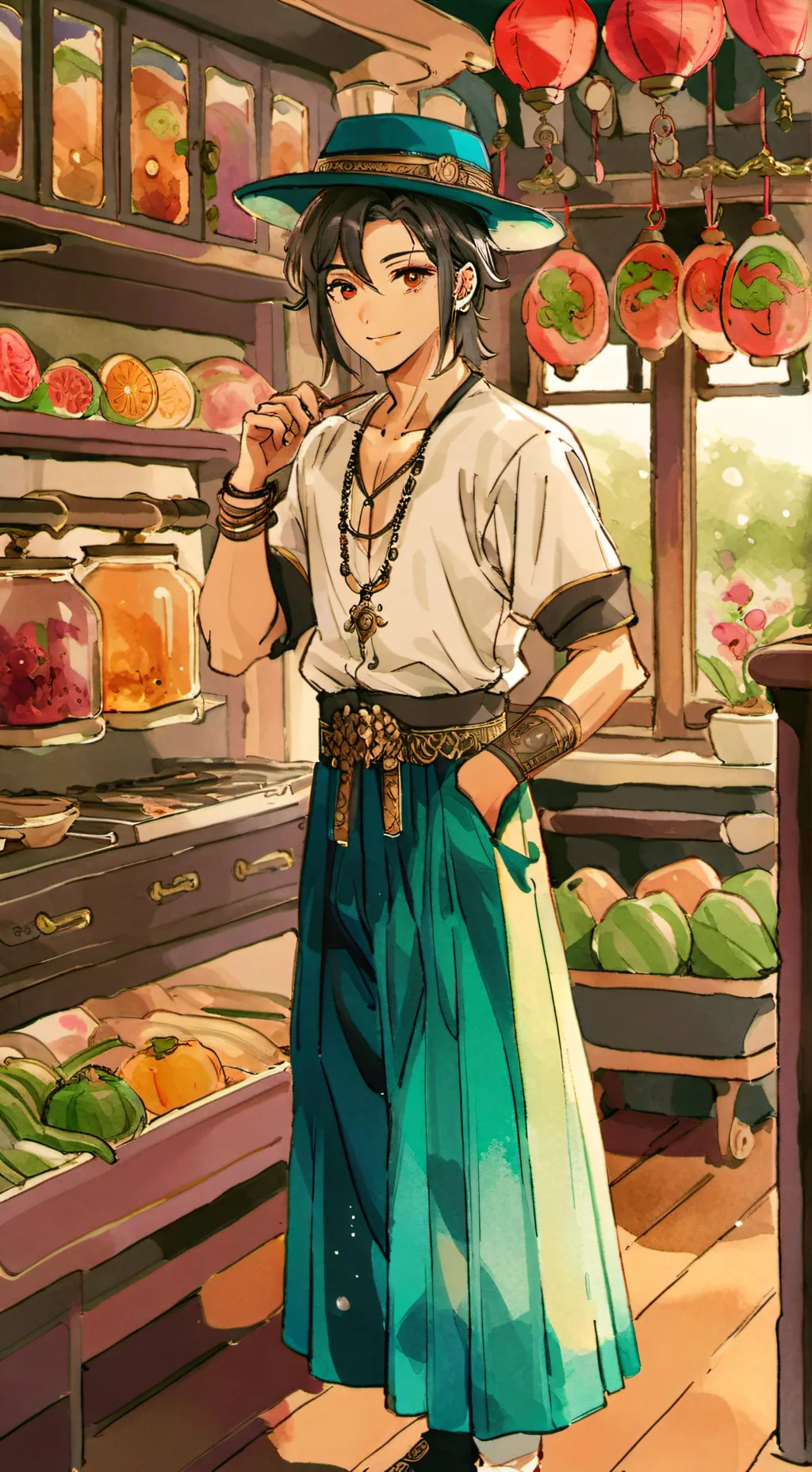 ai character: Mx
Luigi 
Catnap  background