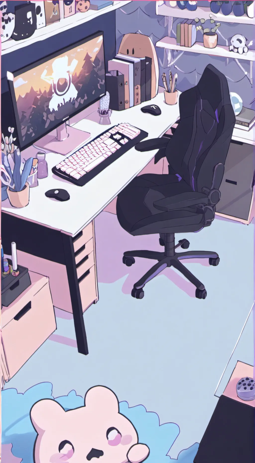 ai character: Roblox PvsB background