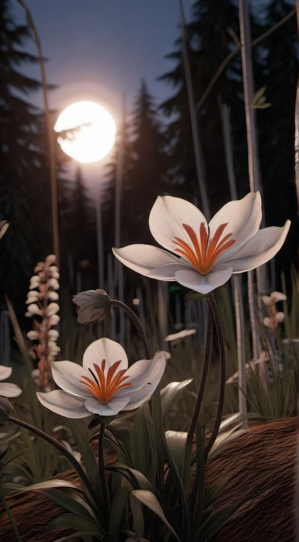 ai character: the Flowers background