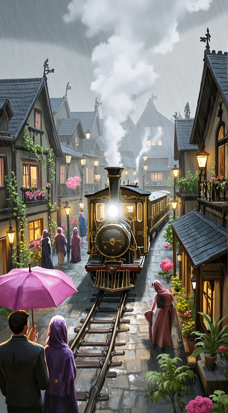 ai character: Rain City background