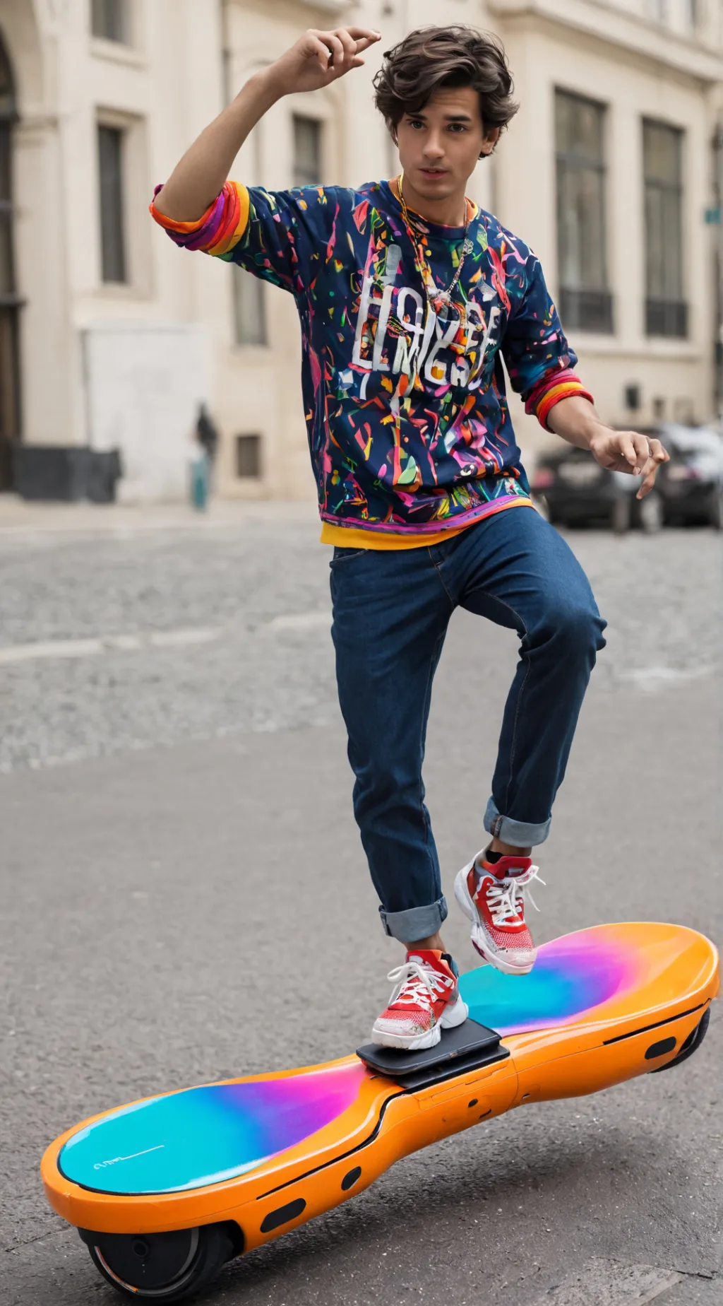 ai character: marty mcfly  background