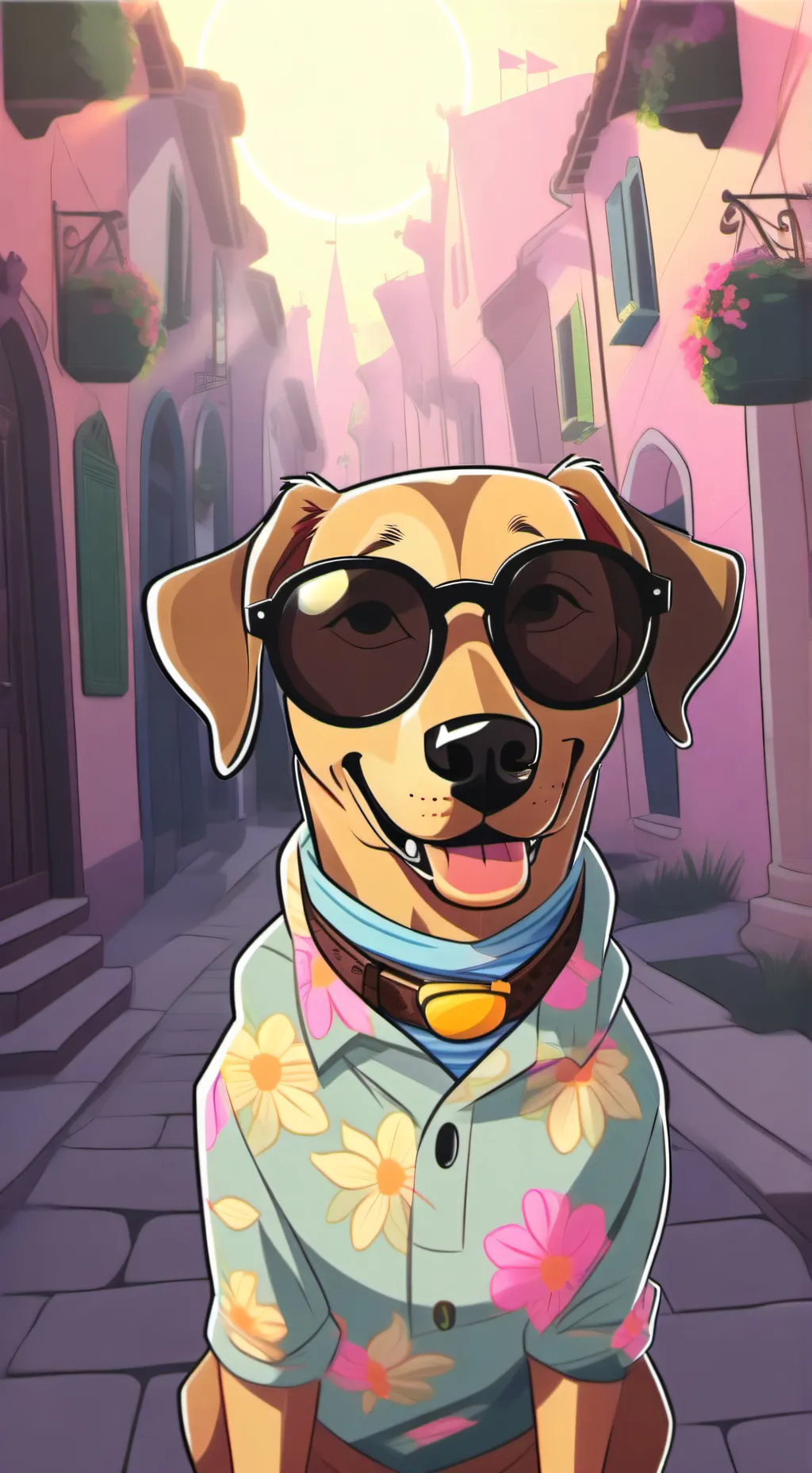 ai character: popsock background