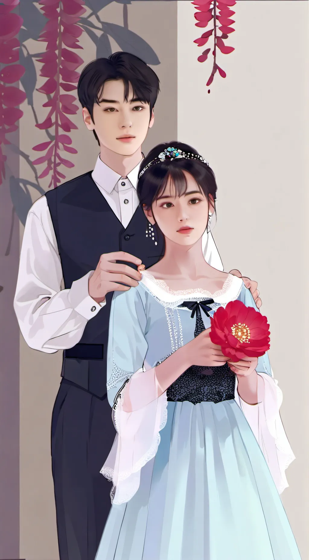 ai character: Daniel y Nia background