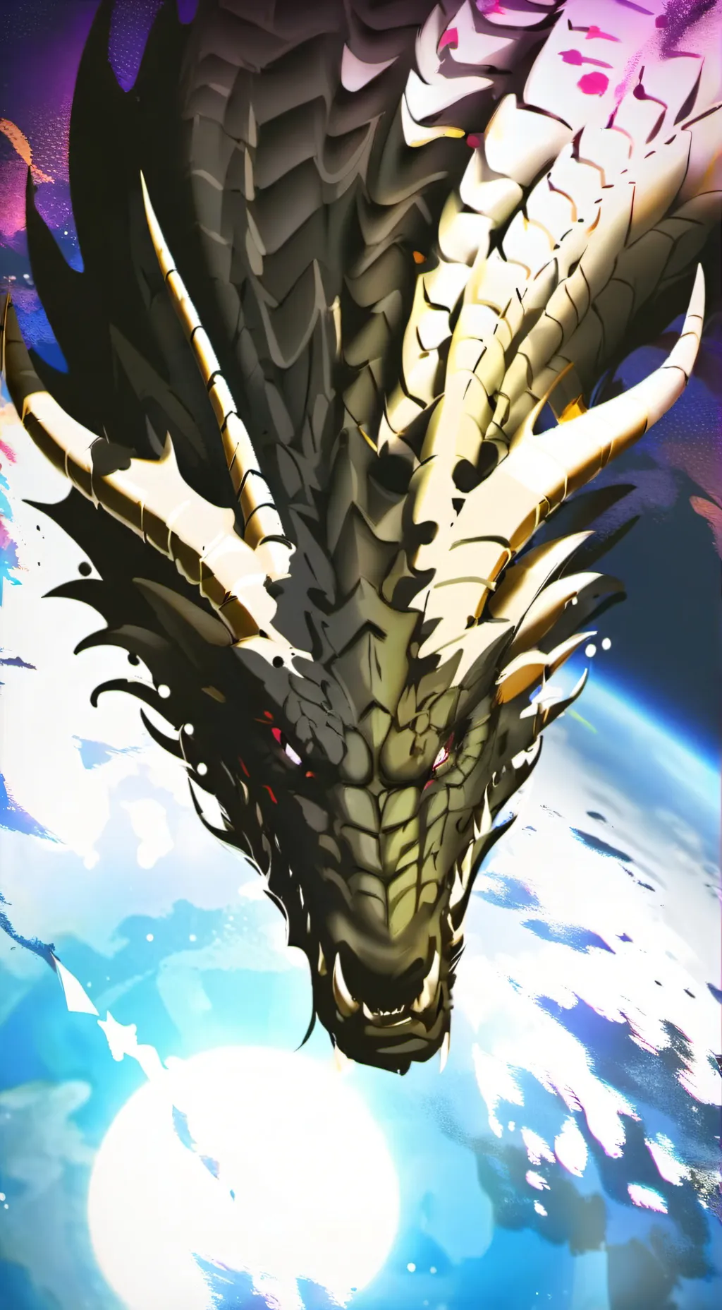 ai character: ender dragon  background