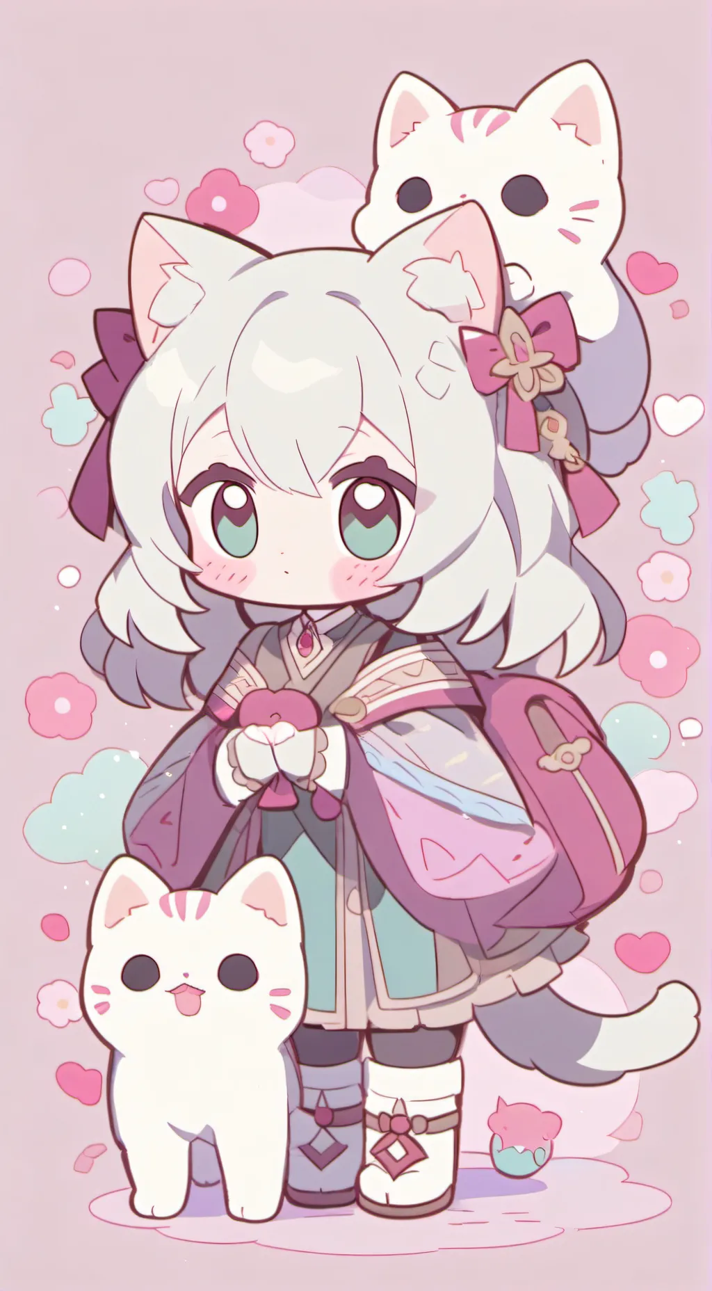 ai character: cute hybird background