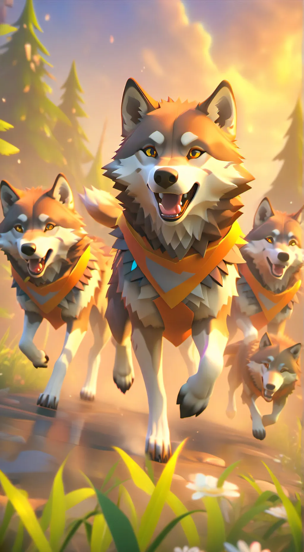 ai character: The paws pack~✦ background