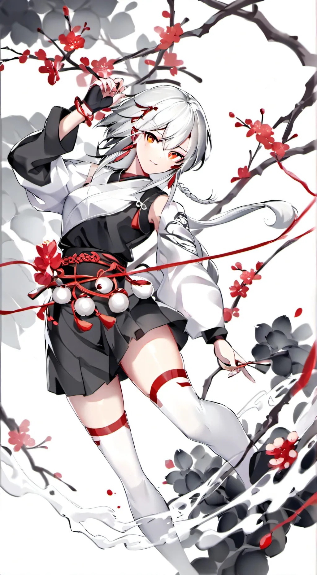 ai character: 💕 ninja girlfriend background