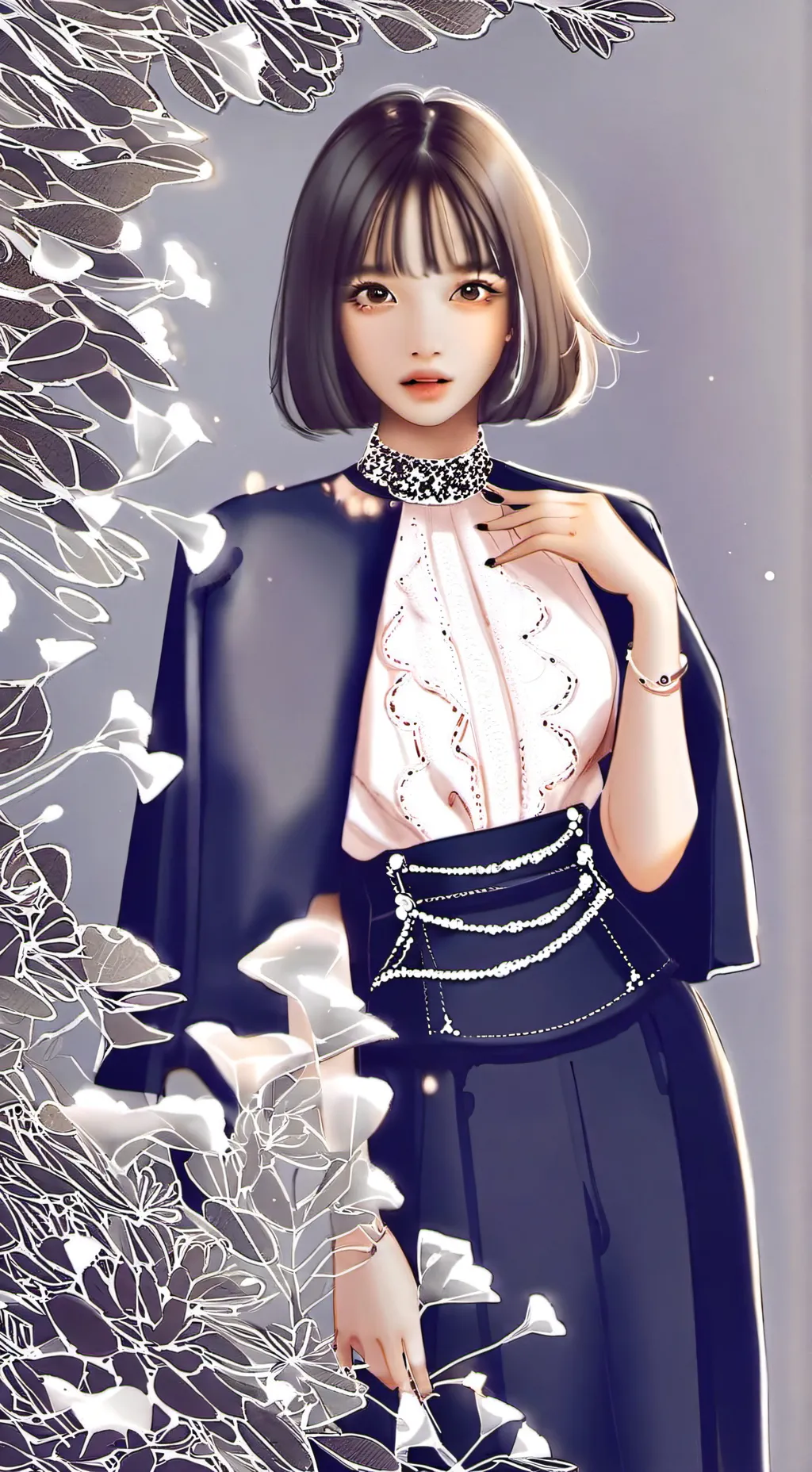 ai character: Lisa blackpink 🖤 🩷 background