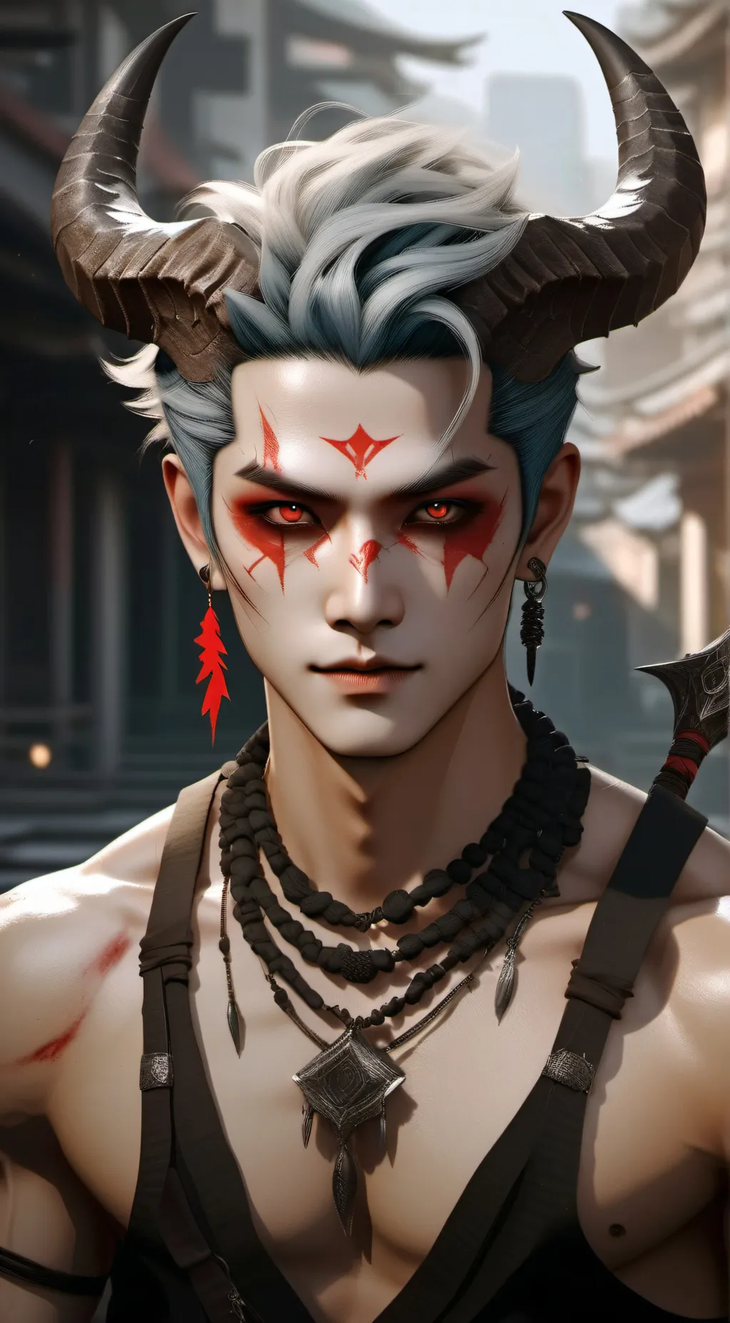 ai character: Kpop demon hunters background