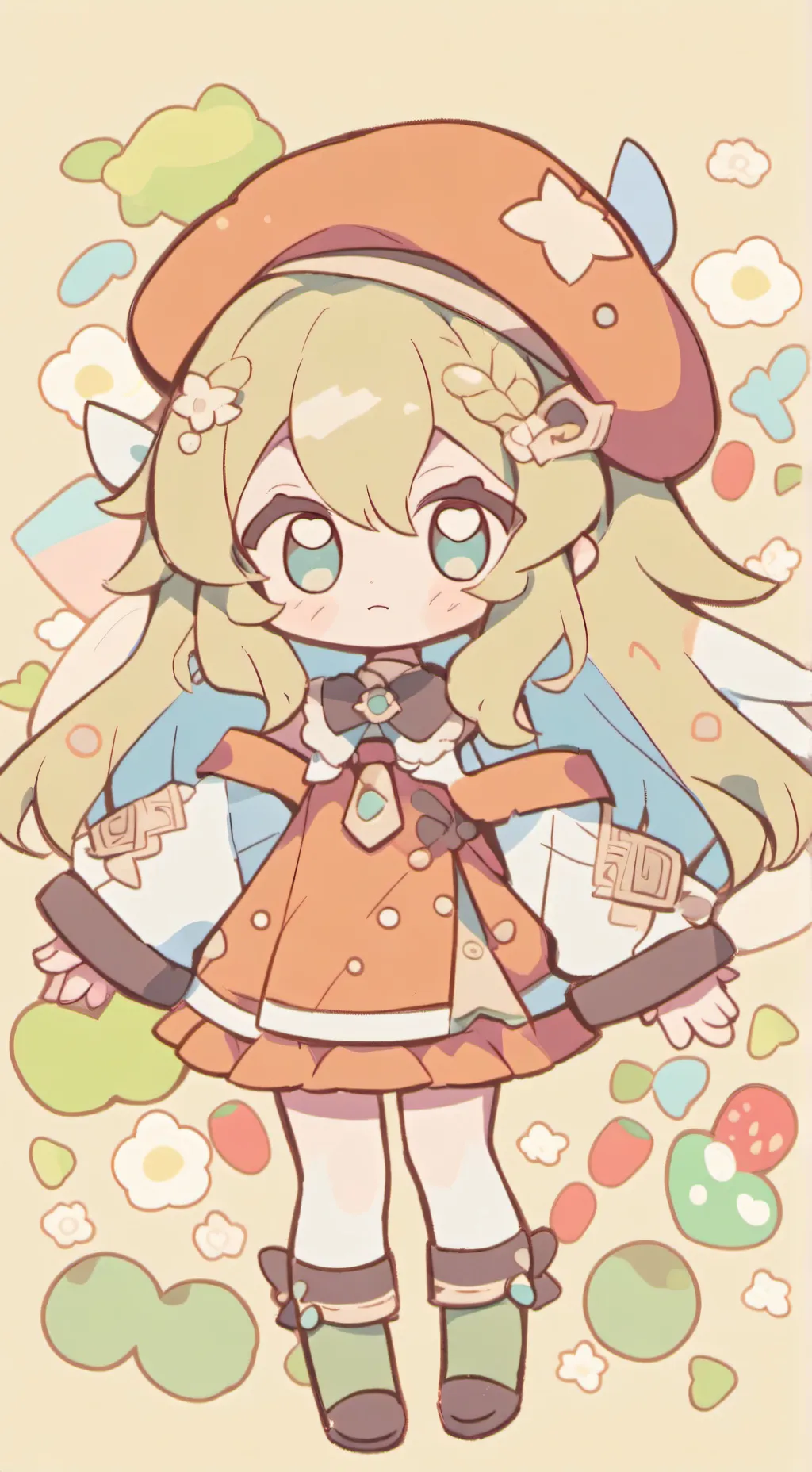 ai character: looks Future  background