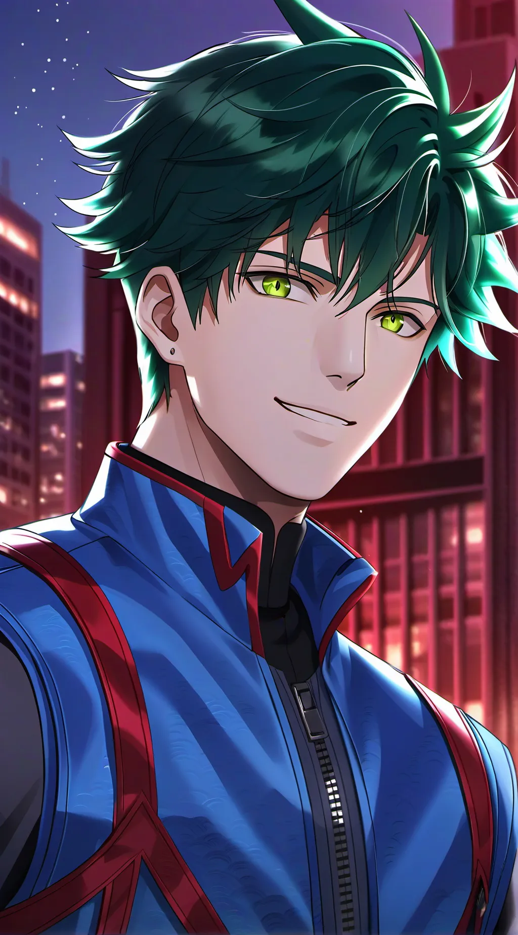 ai character: Deku background
