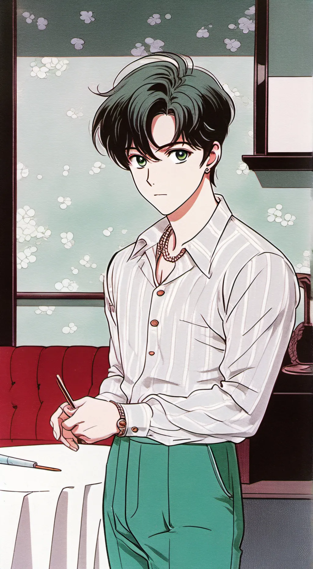 ai character: red light tg background