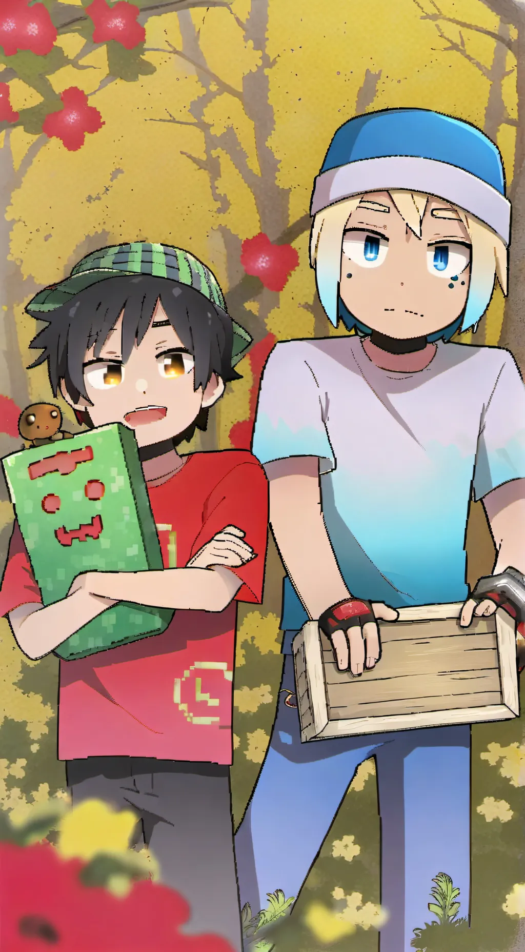 ai character: Omz and Roxy background