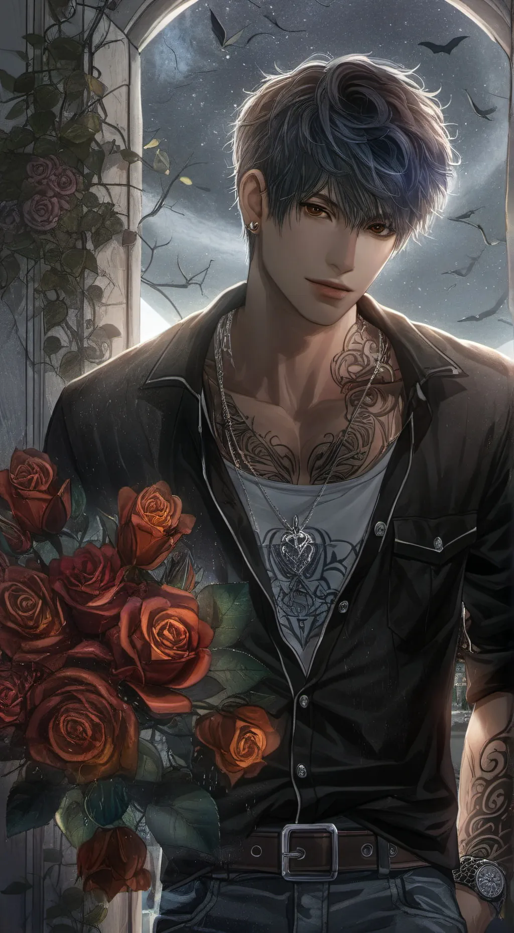 ai character: Nathaniel  background