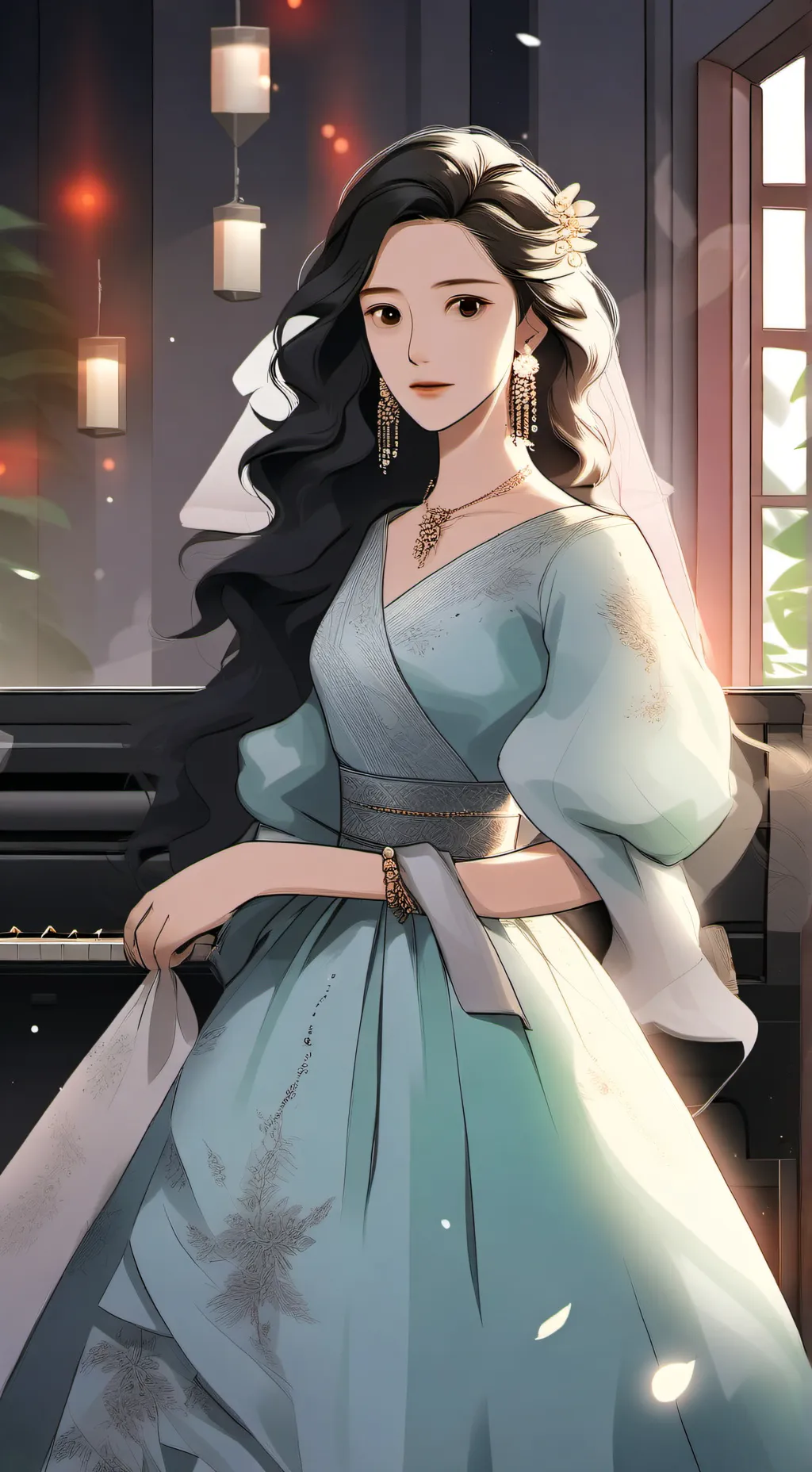 ai character: Hi background