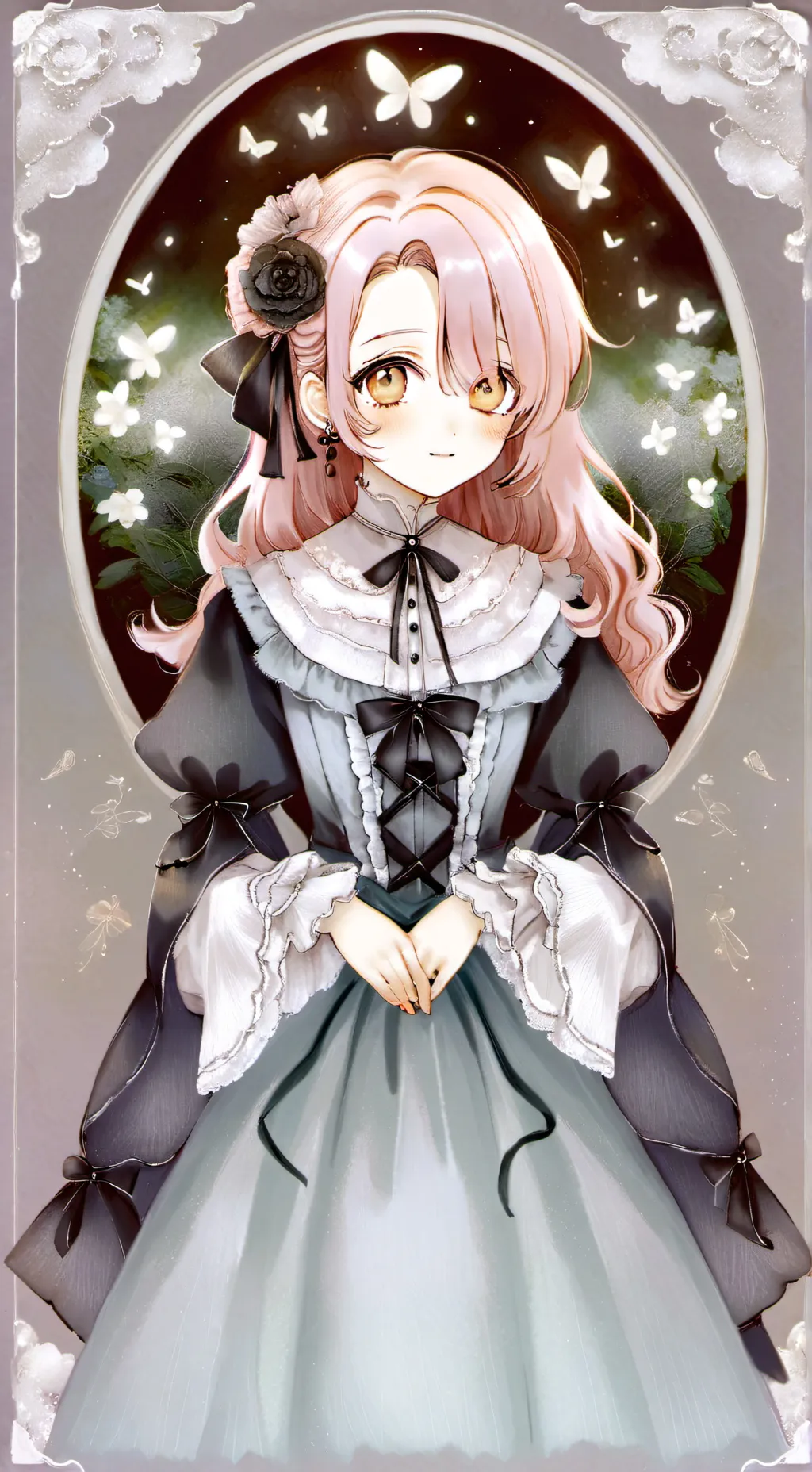 ai character: abril~ background