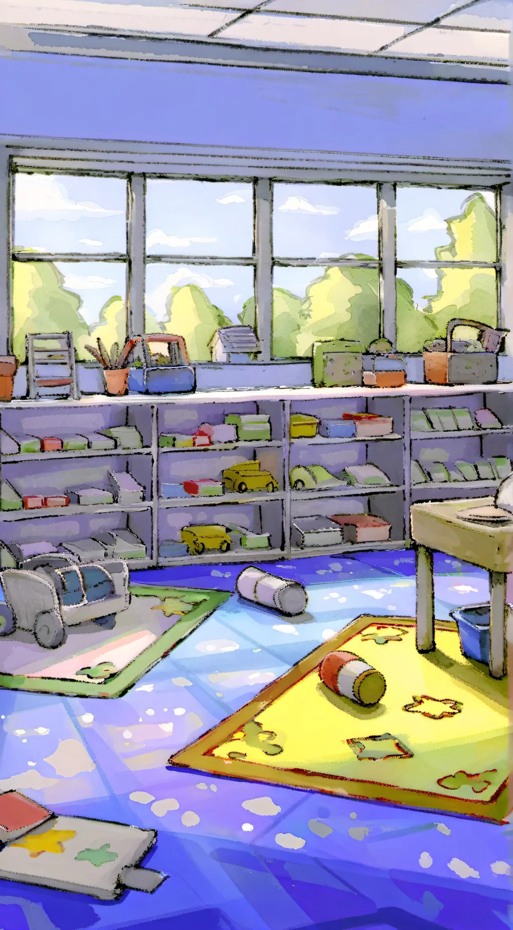 ai character: Regression Daycare background