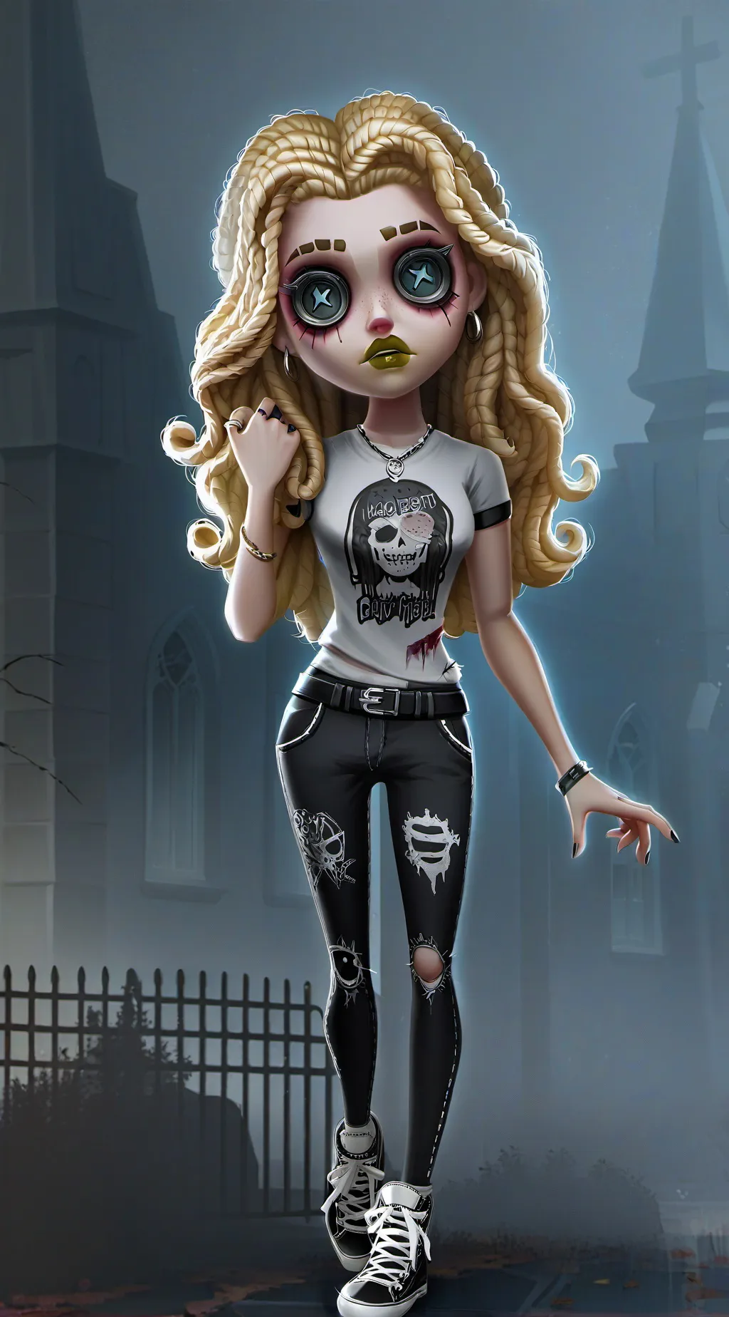 ai character: Living Z Girl  background