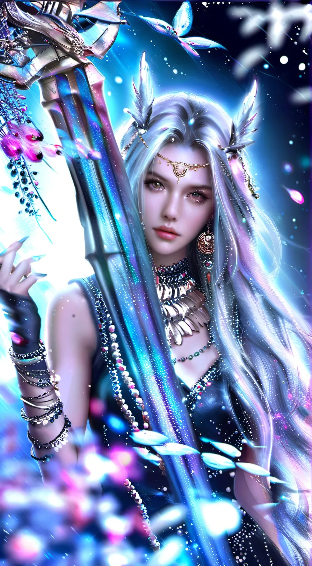 ai character: Moonlight  background