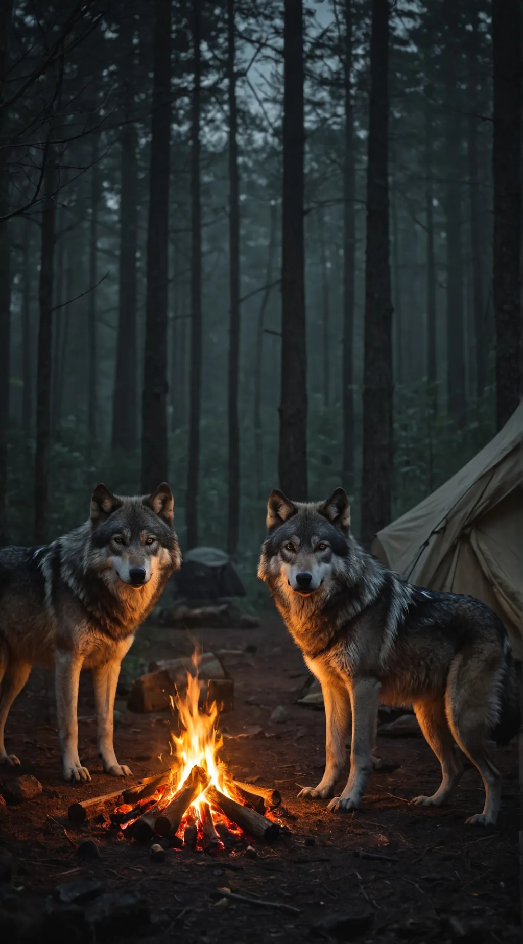 ai character: Wolf background