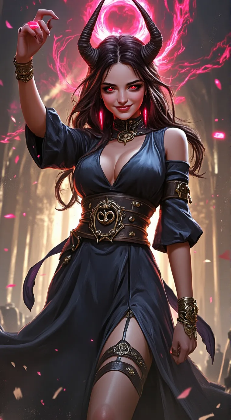 ai character: Demon friend background