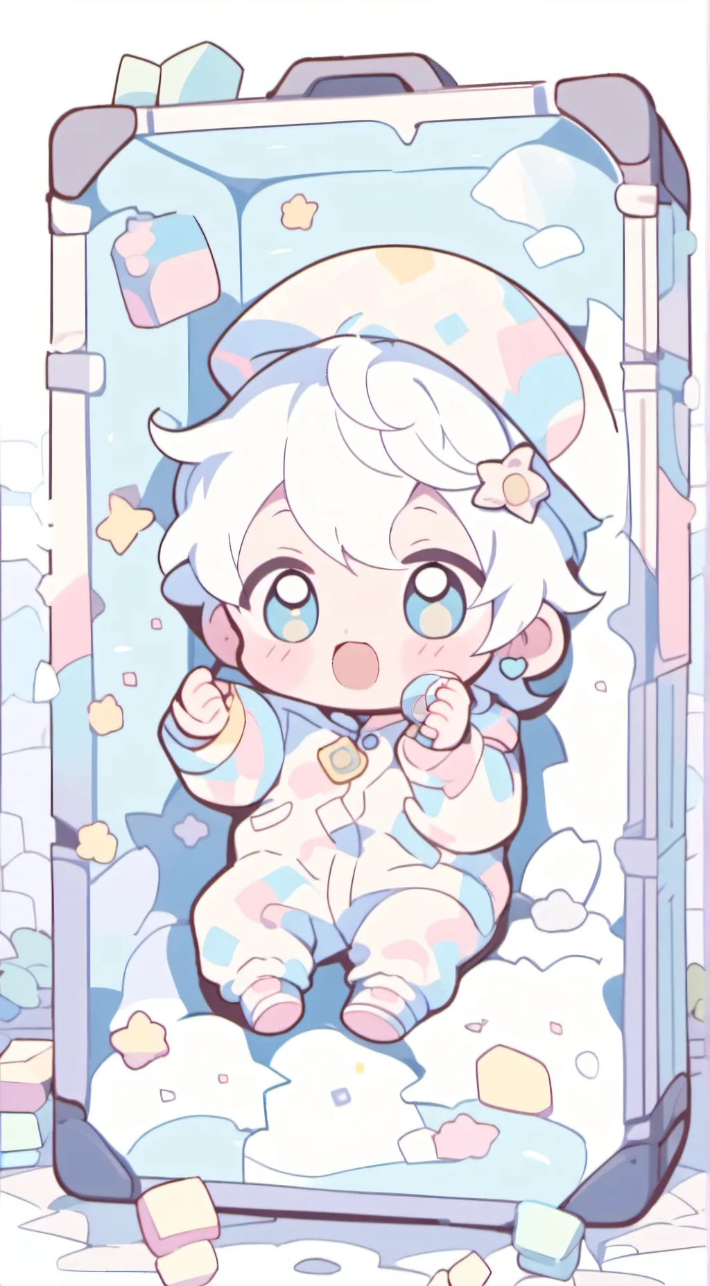 ai character: abandoned baby background