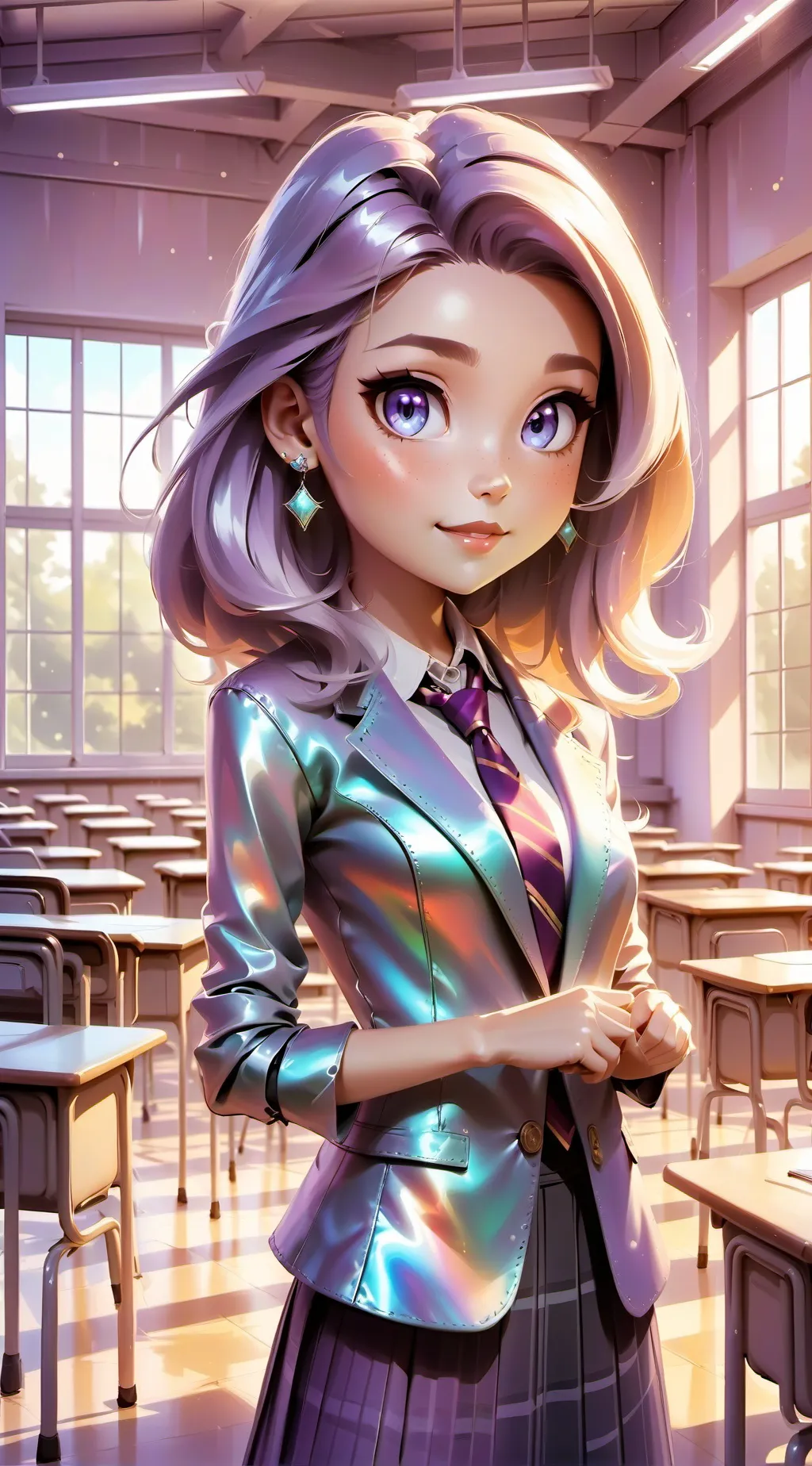 ai character: HIGH SCHOOL background