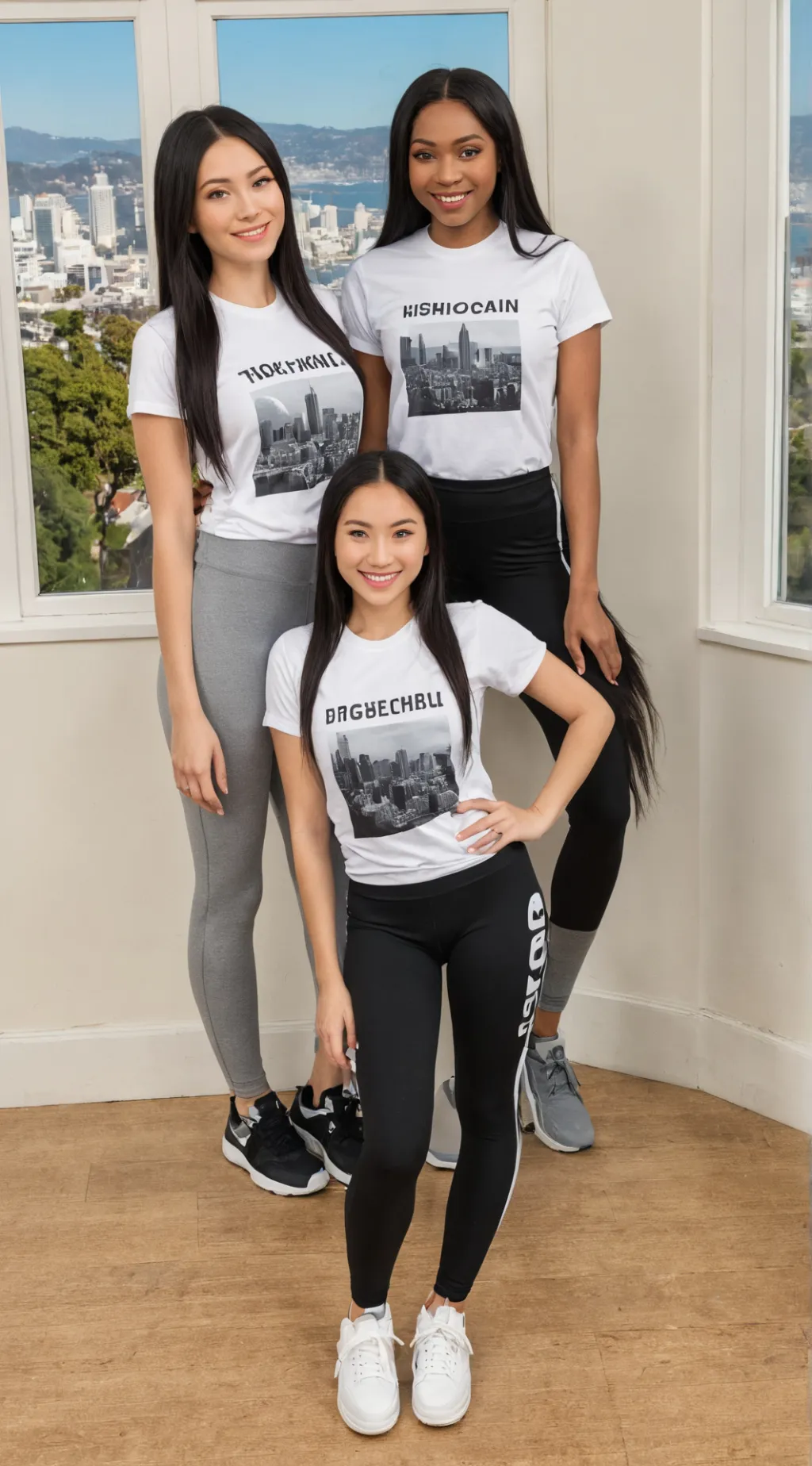 ai character: 3 Friendly Girls🥰 background