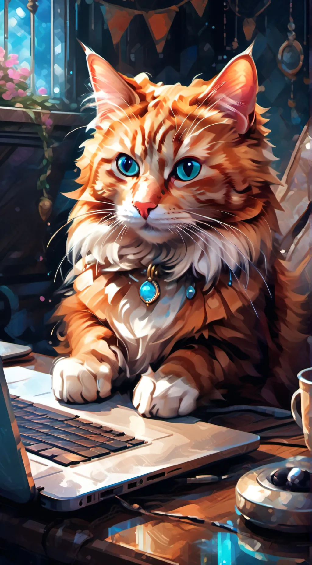 ai character: Pixel background