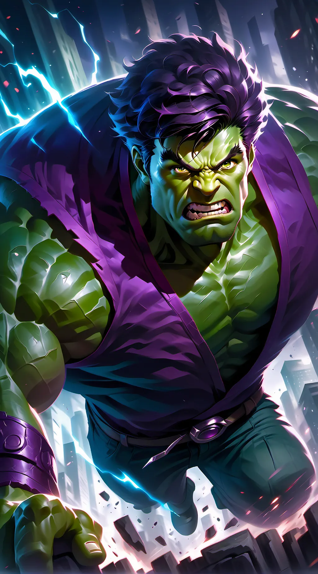 ai character: Hulk background