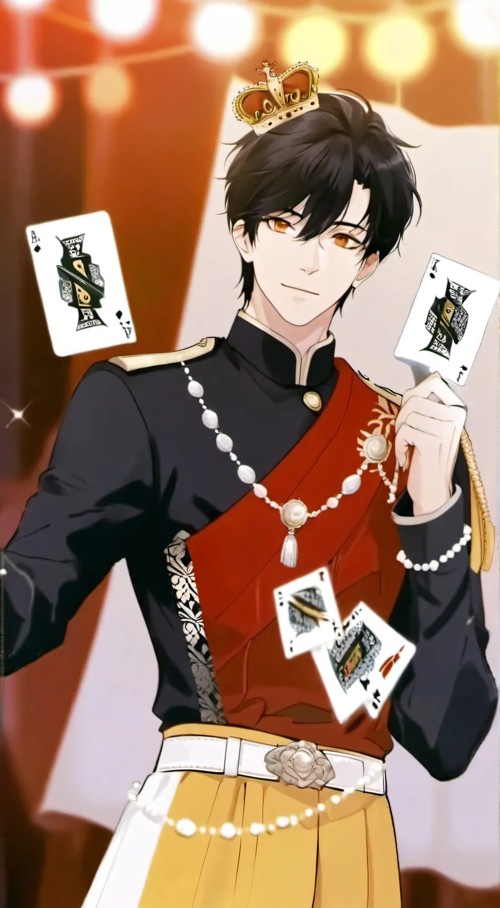 ai character: king Luke. background