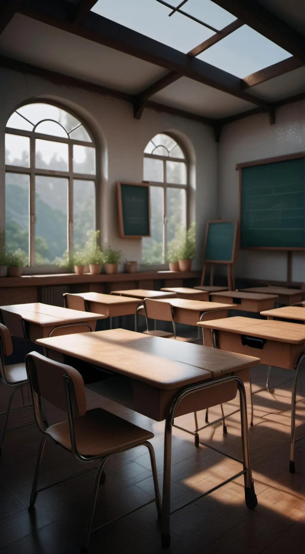 ai character: My classroom  background
